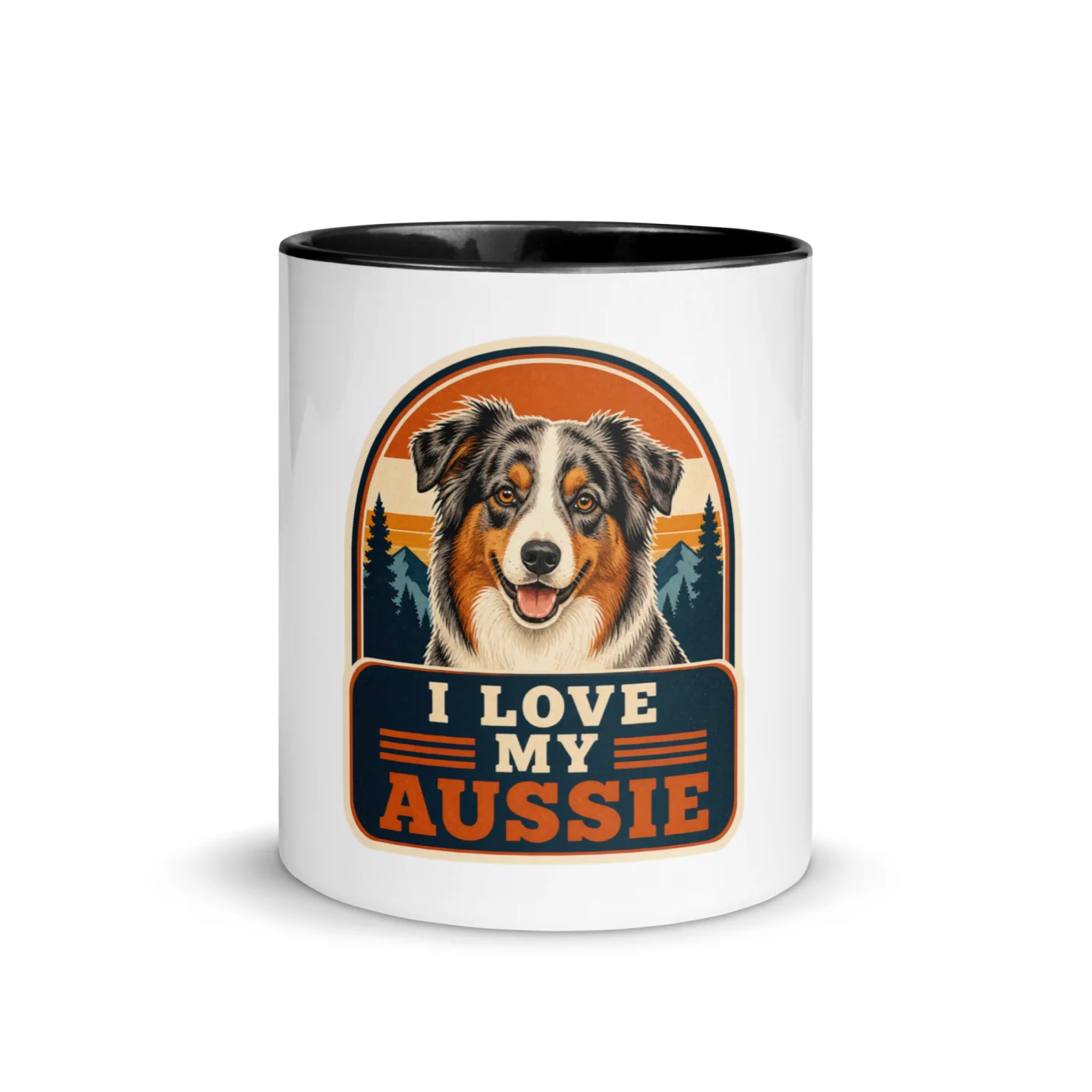 Color Inside Mug, Aussie Gift: I Love My Aussie
