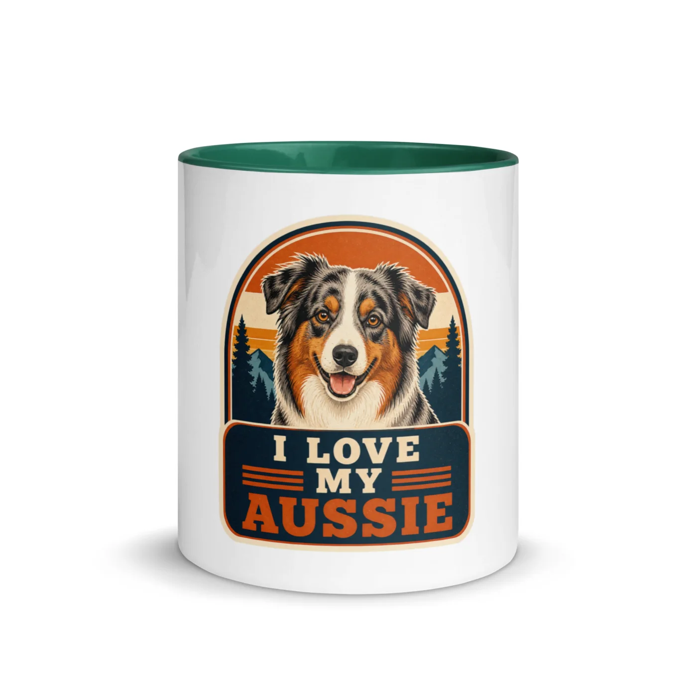 Color Inside Mug, Aussie Gift: I Love My Aussie