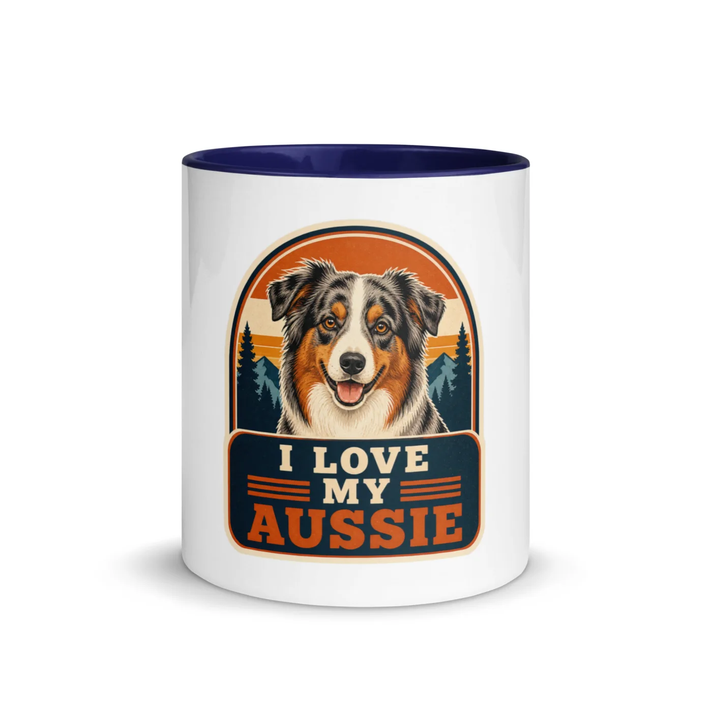 Color Inside Mug, Aussie Gift: I Love My Aussie
