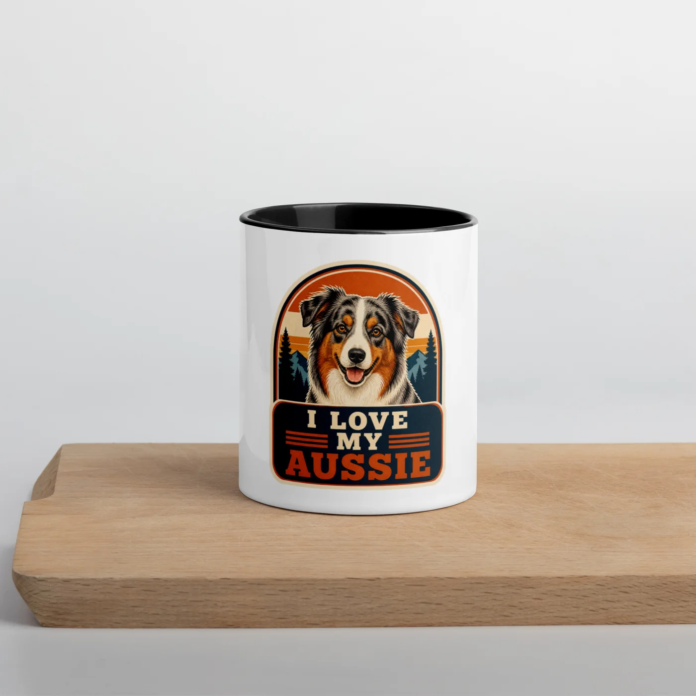 Color Inside Mug, Aussie Gift: I Love My Aussie