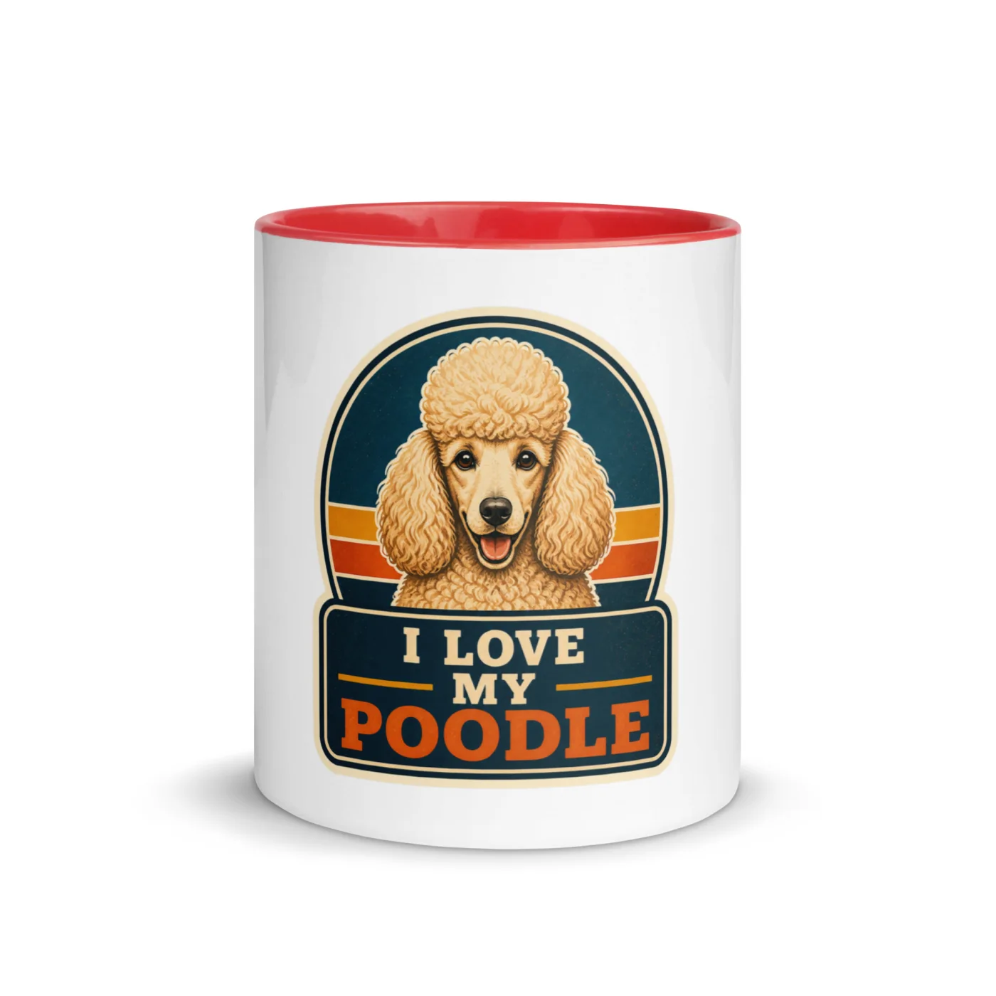 Color Inside Mug, Poodle Gift: I Love My Poodle