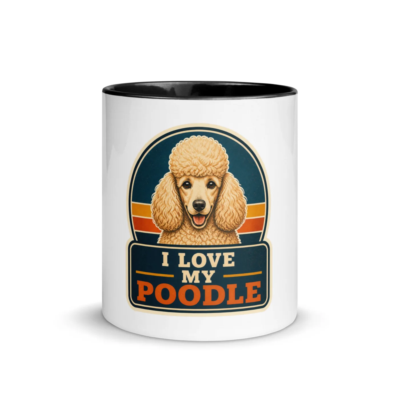 Color Inside Mug, Poodle Gift: I Love My Poodle