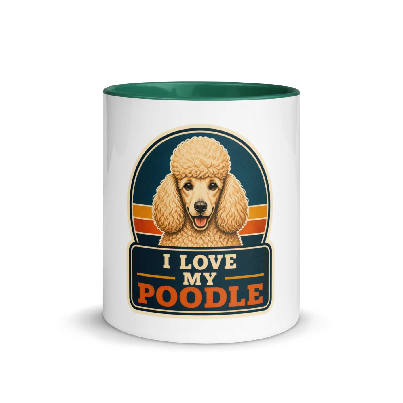 Color Inside Mug, Poodle Gift: I Love My Poodle