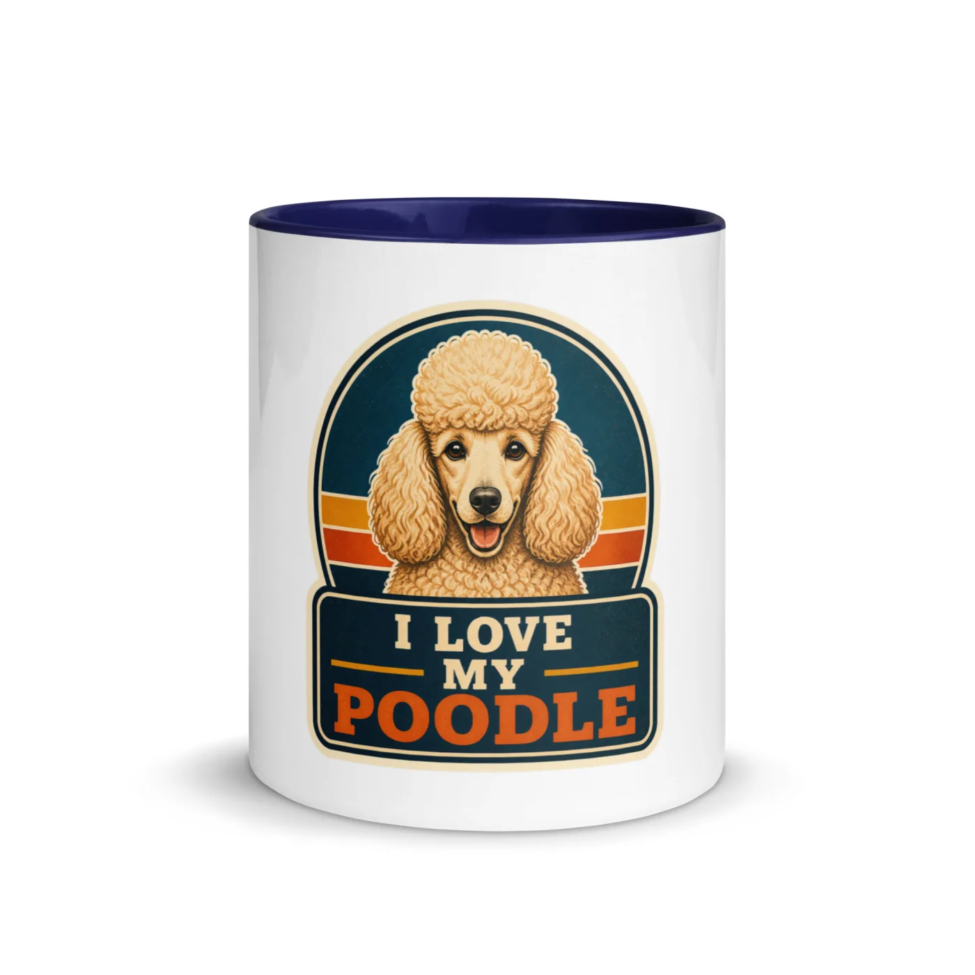 Color Inside Mug, Poodle Gift: I Love My Poodle