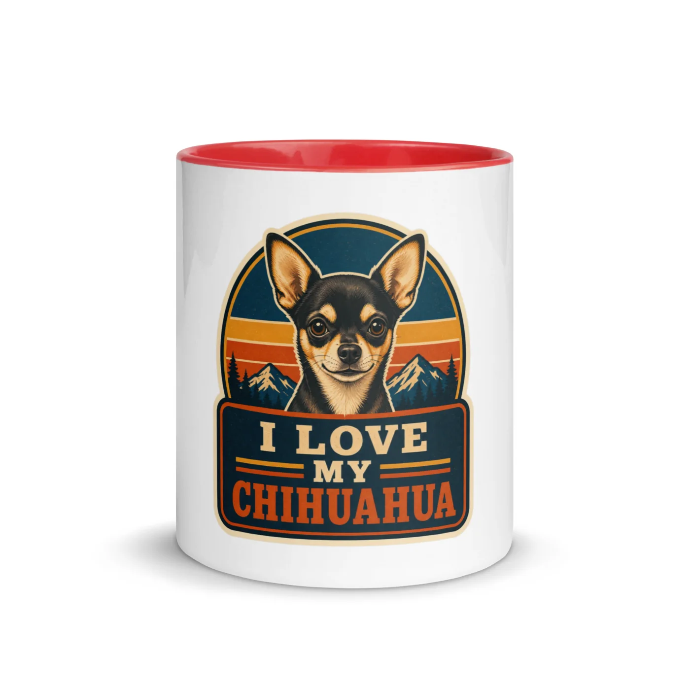 Color Inside Mug, Chihuahua Gift: I Love My Chihuahua