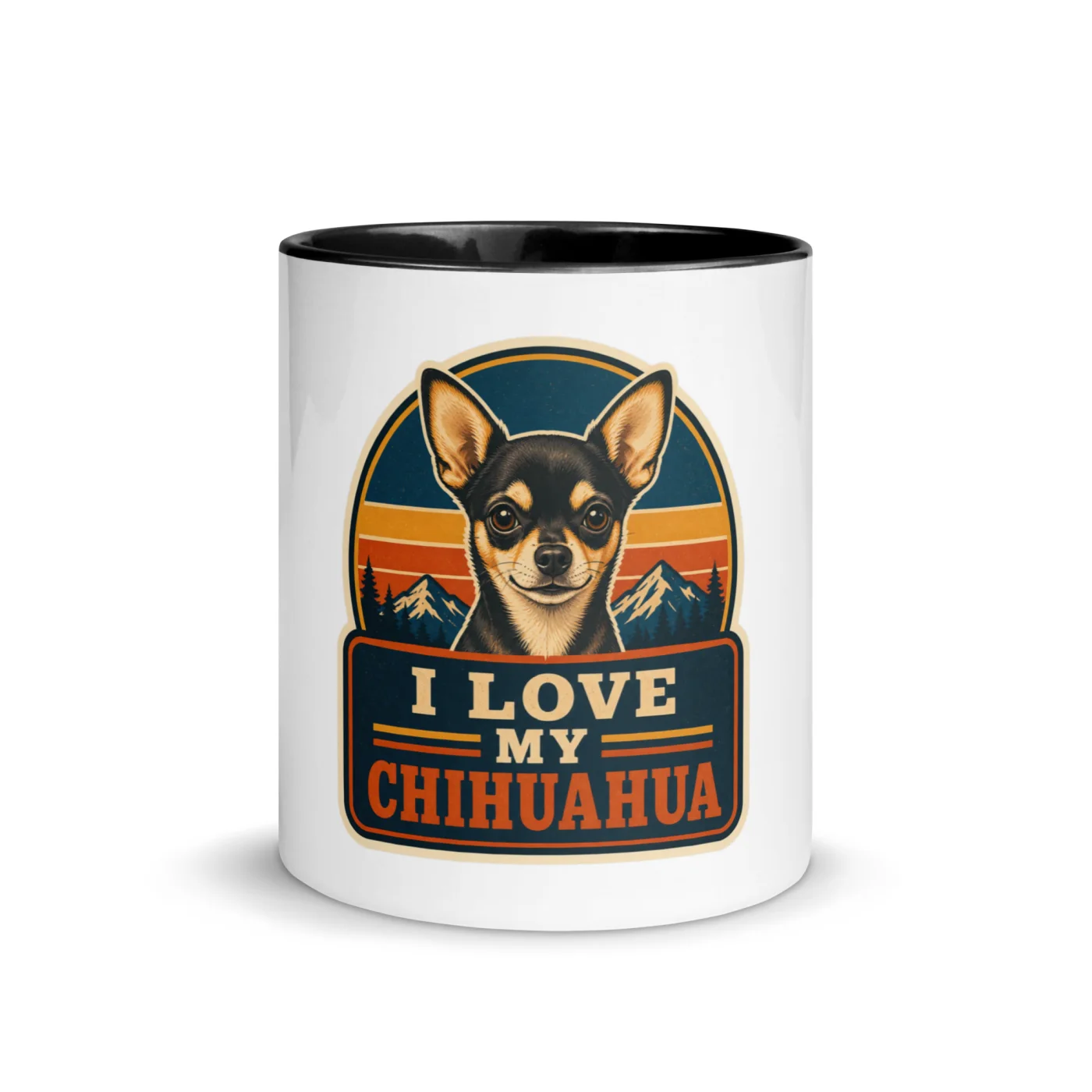Color Inside Mug, Chihuahua Gift: I Love My Chihuahua