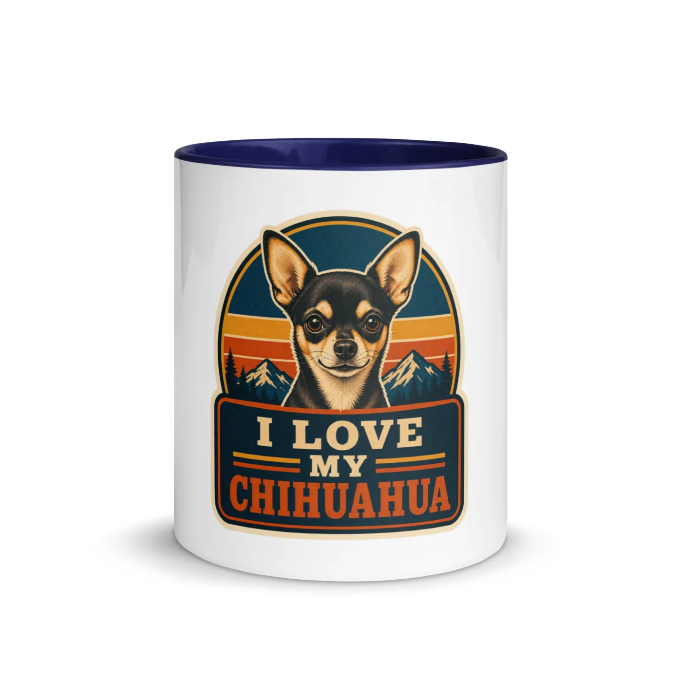 Color Inside Mug, Chihuahua Gift: I Love My Chihuahua