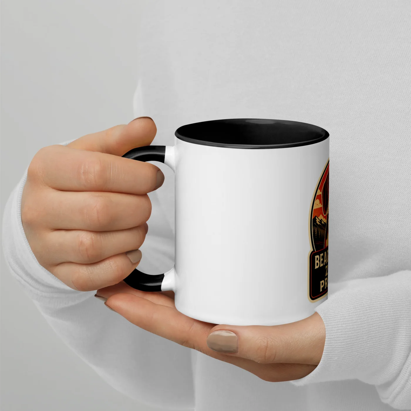 Color Inside Mug, Beagle Gift: Beagle Nose. Zero Privacy.