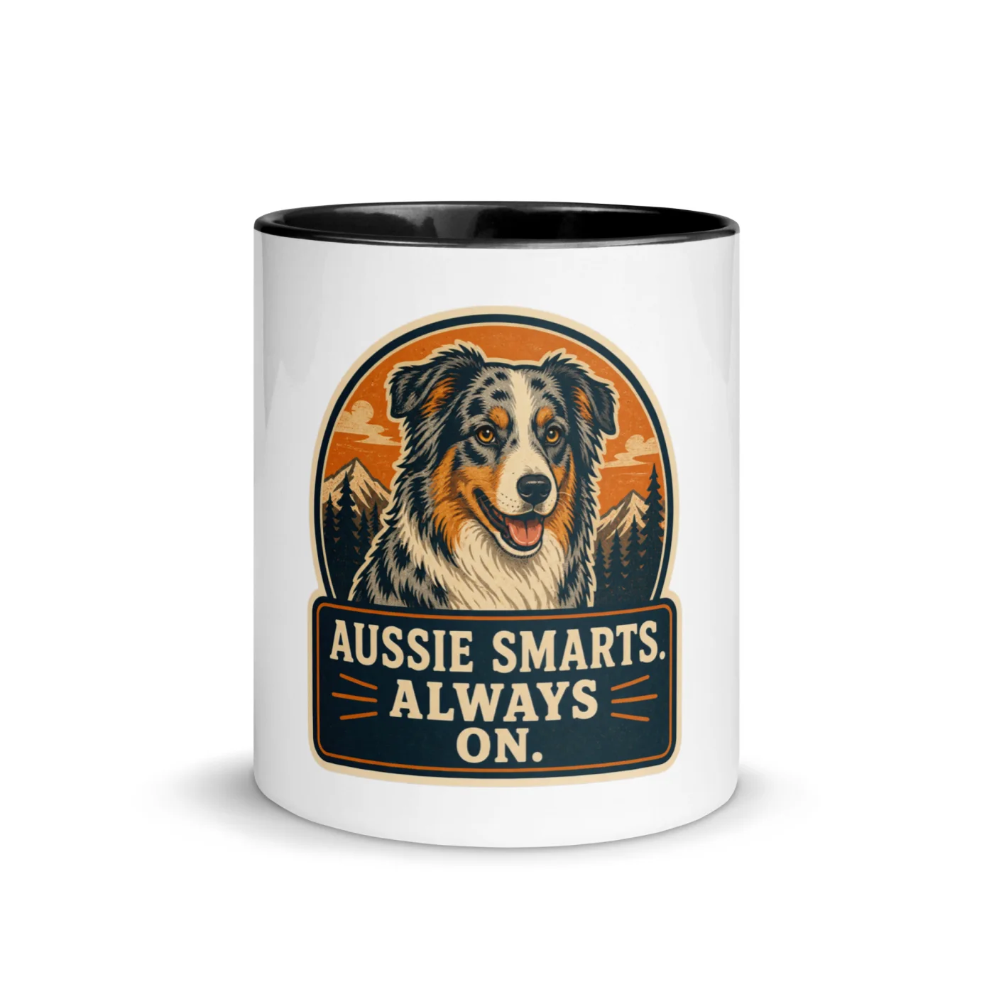 Color Inside Mug, Aussie Gift: Aussie Smarts. Always On.