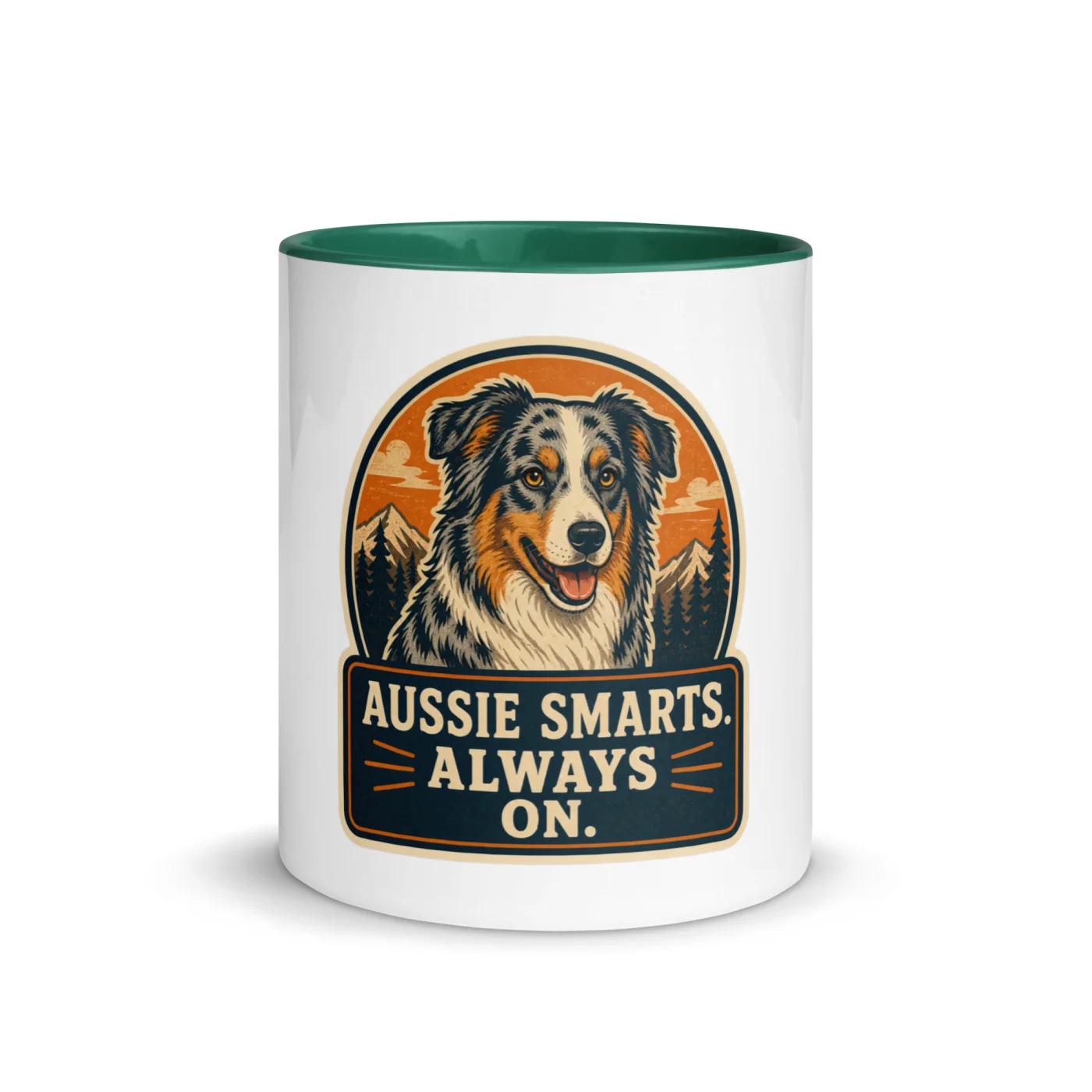 Color Inside Mug, Aussie Gift: Aussie Smarts. Always On.