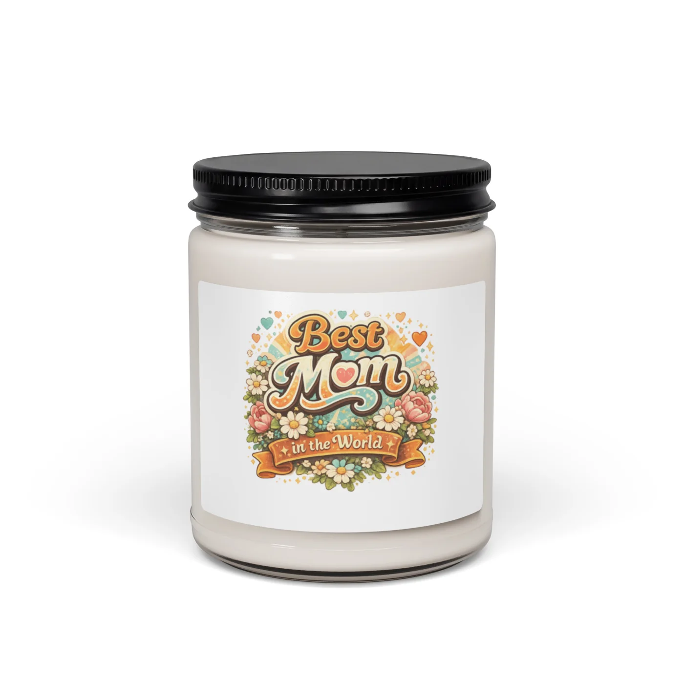 Best Mom in the World Candle, Scented Soy Candle Gift for Mom, Mother’s Day Candle, Relaxing Candle, Floral Mom Gift, Home Decor Candle