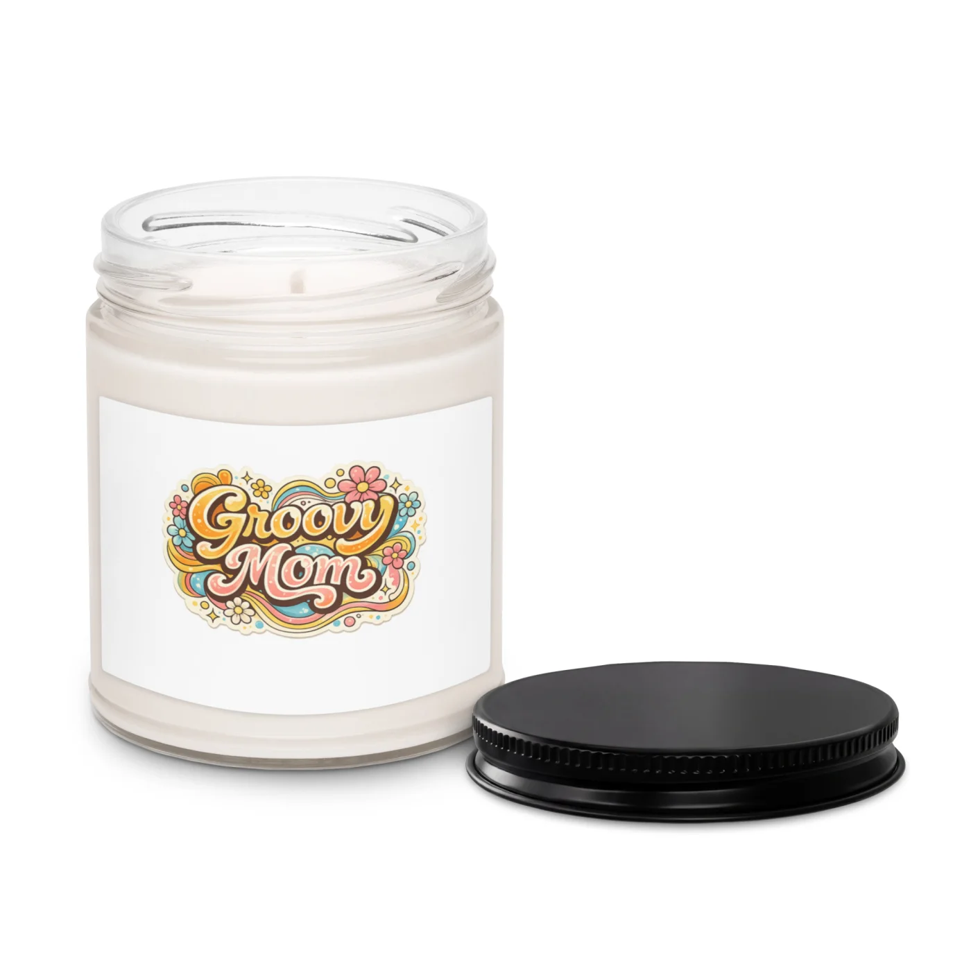 Groovy Mom Candle, Soy Candle Gift for Mom, Retro Mom Gift, Mother’s Day Candle, Relaxing Candle, Cute Mom Gift, Home Decor Candle
