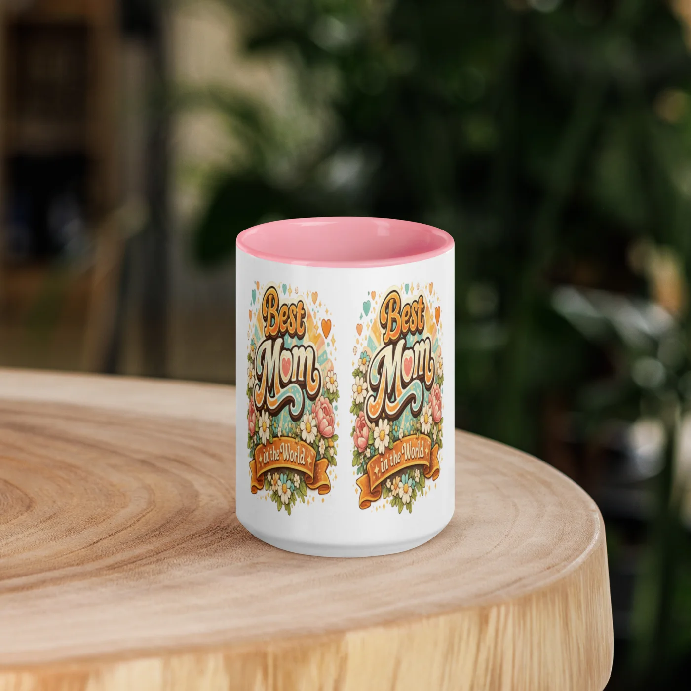 Best Mom Mug – Mother’s Day Gift, Floral Coffee Mug, Gift for Mom, Cute Mom Mug