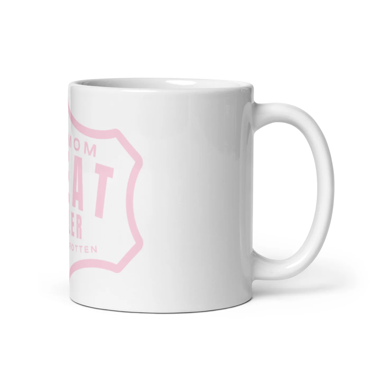 Dog Mom Treat Dealer – Spoiled Rotten Pink Design Mug | Funny Dog Lover Gift