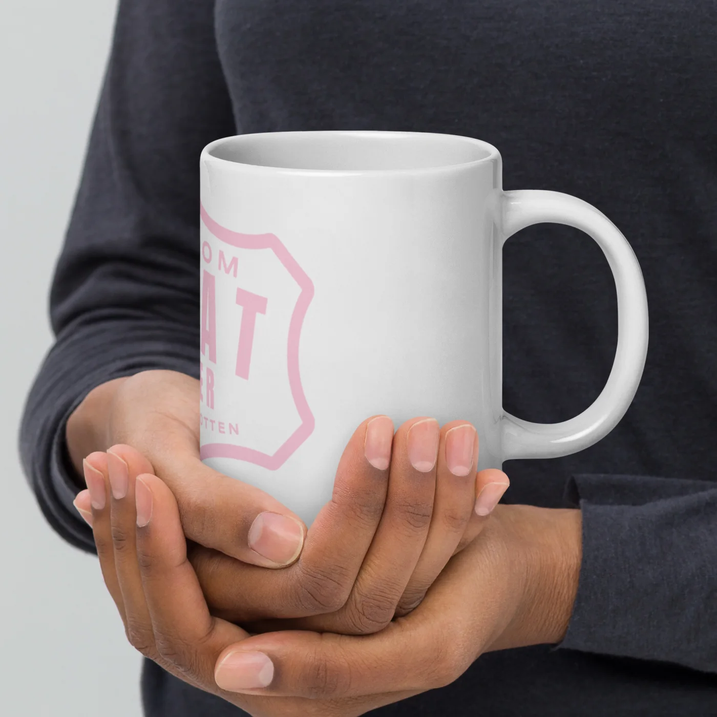 Dog Mom Treat Dealer – Spoiled Rotten Pink Design Mug | Funny Dog Lover Gift