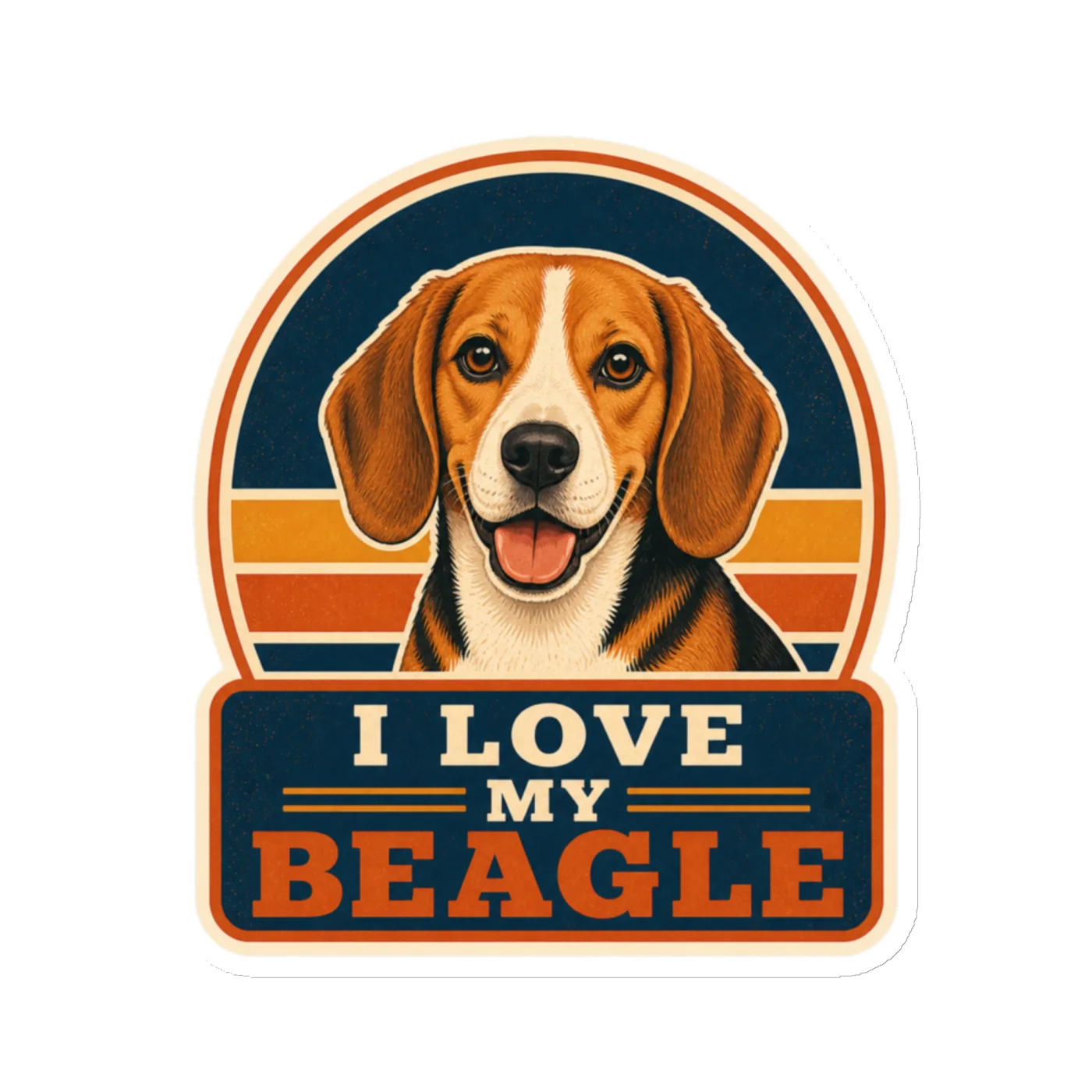 Die-Cut Magnet, I Love My Beagle, Beagle Gift