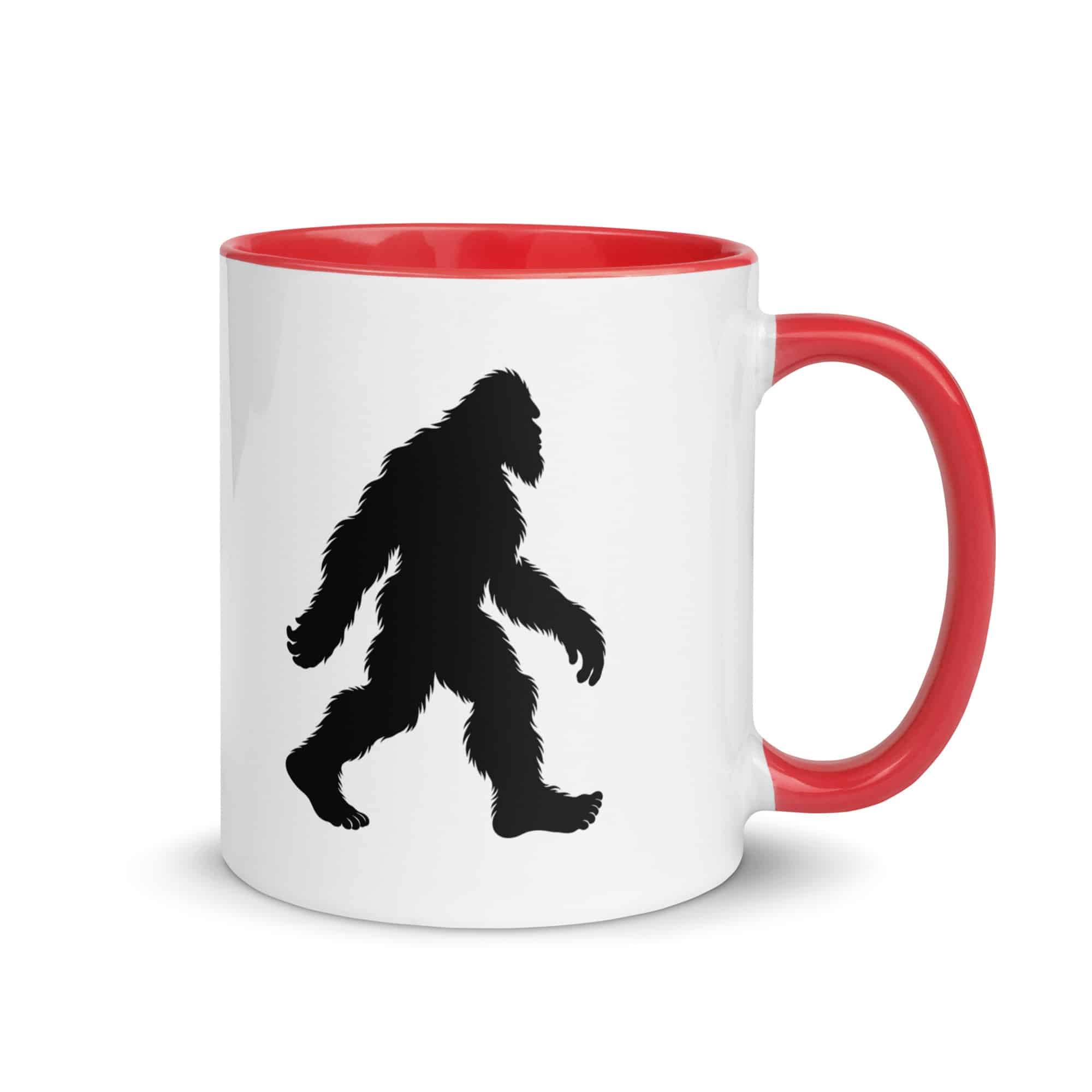 Walking Bigfoot Color Inside Coffee Mug