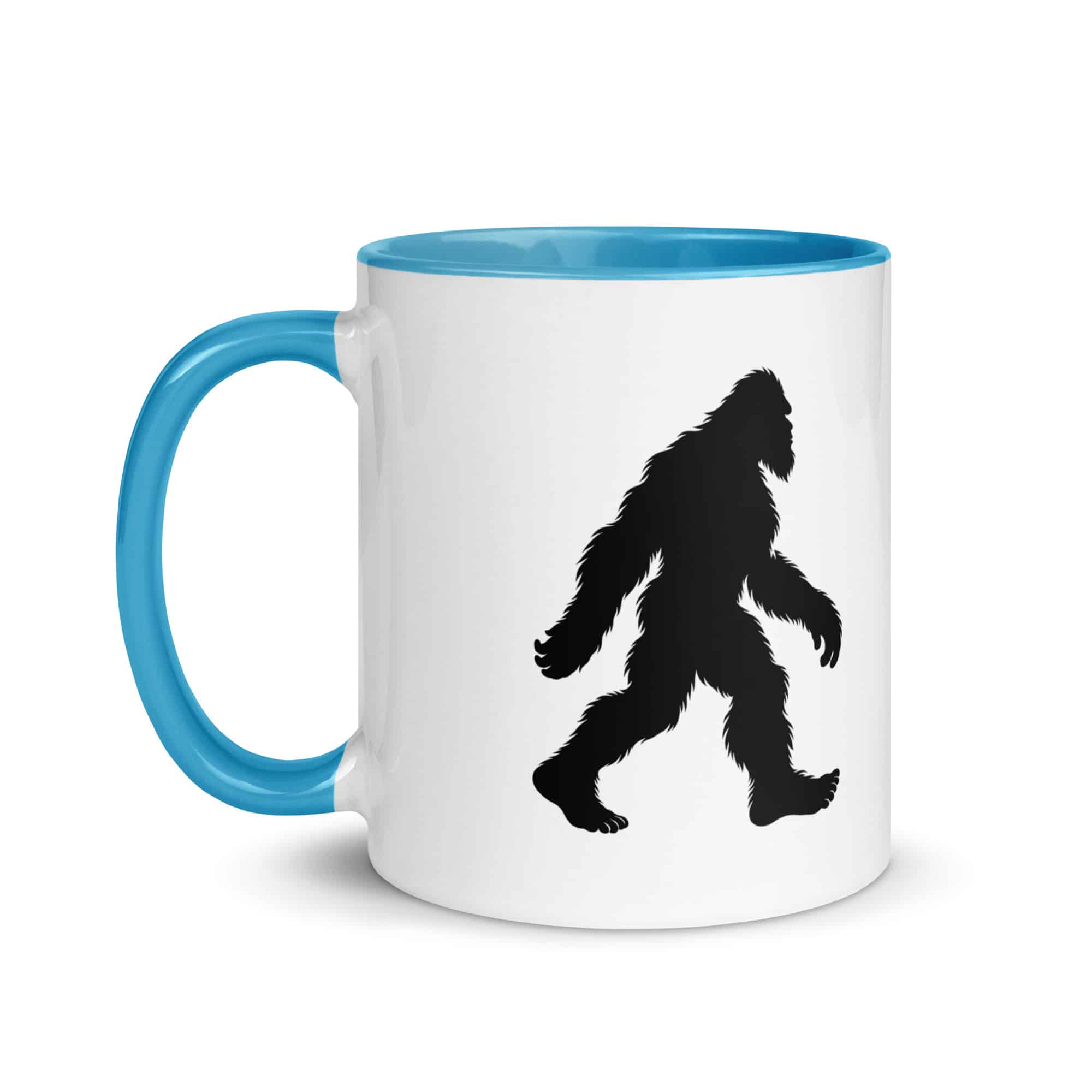 Walking Bigfoot Color Inside Coffee Mug
