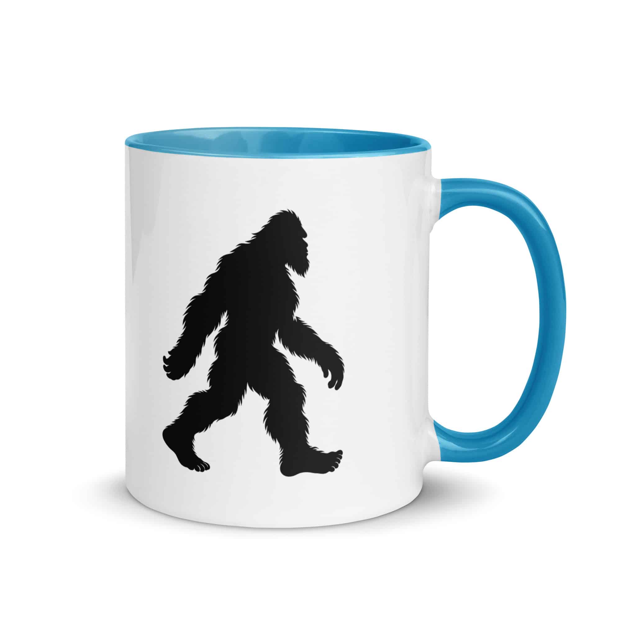 Walking Bigfoot Color Inside Coffee Mug