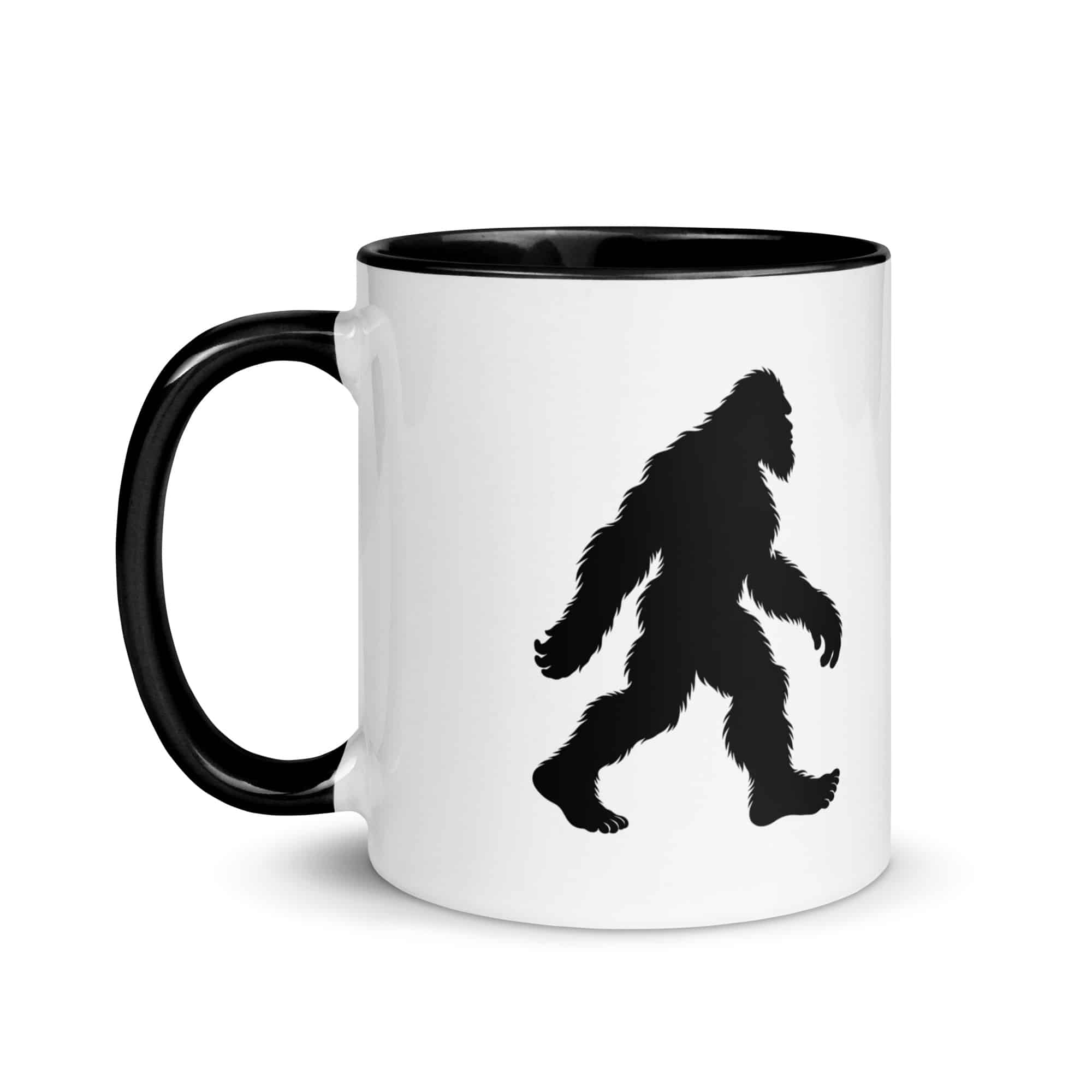 Walking Bigfoot Color Inside Coffee Mug