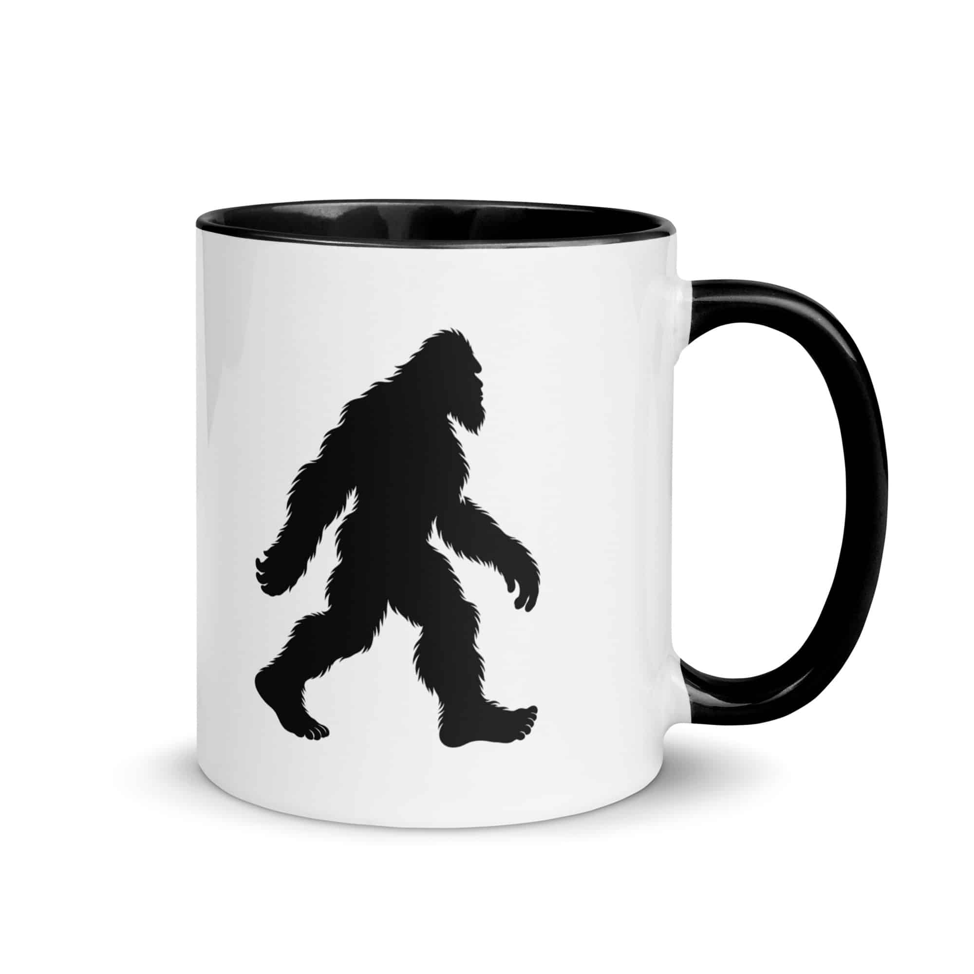 Walking Bigfoot Color Inside Coffee Mug