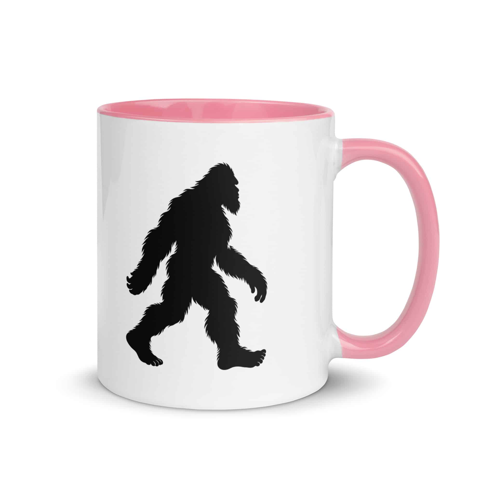 Walking Bigfoot Color Inside Coffee Mug