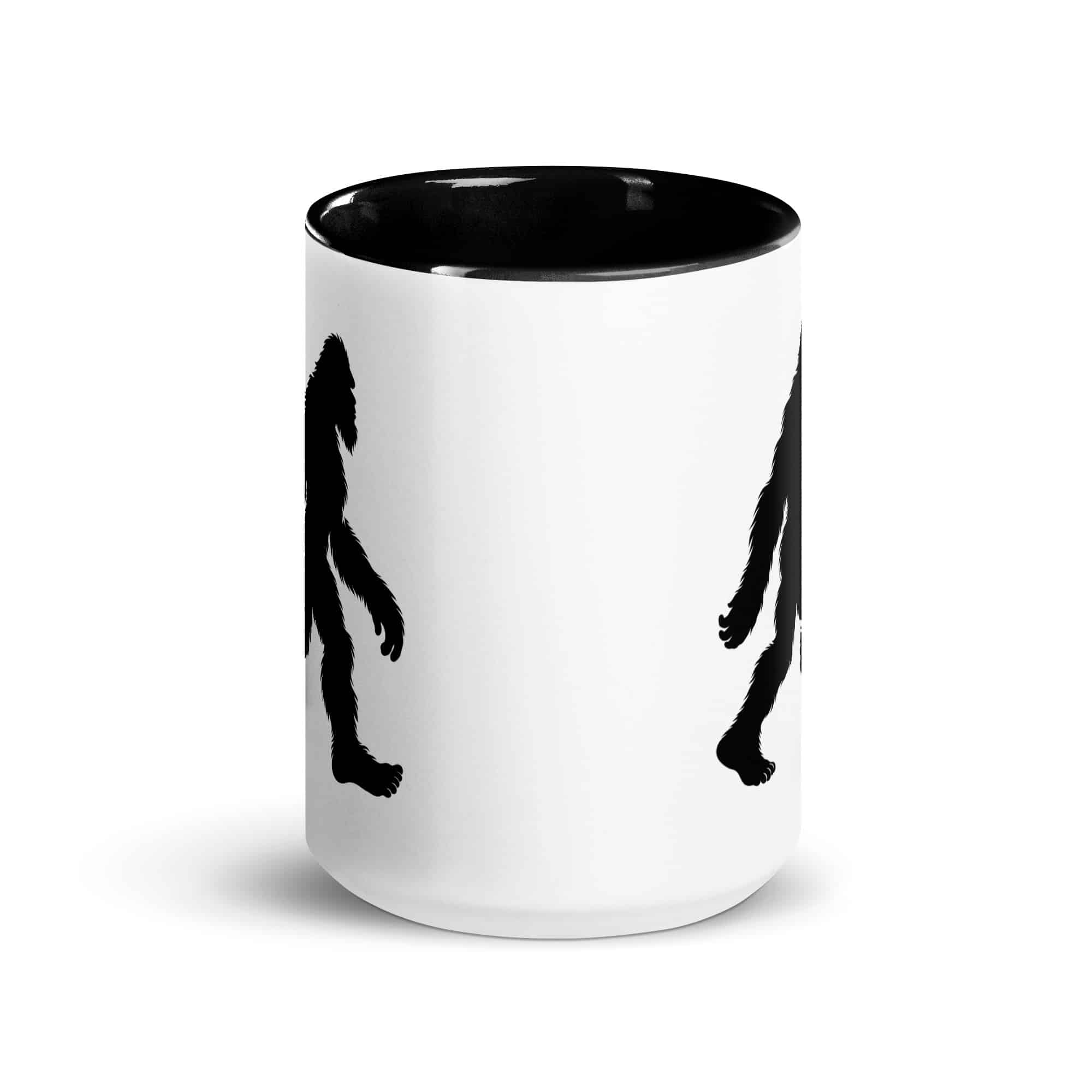 Walking Bigfoot Color Inside Coffee Mug