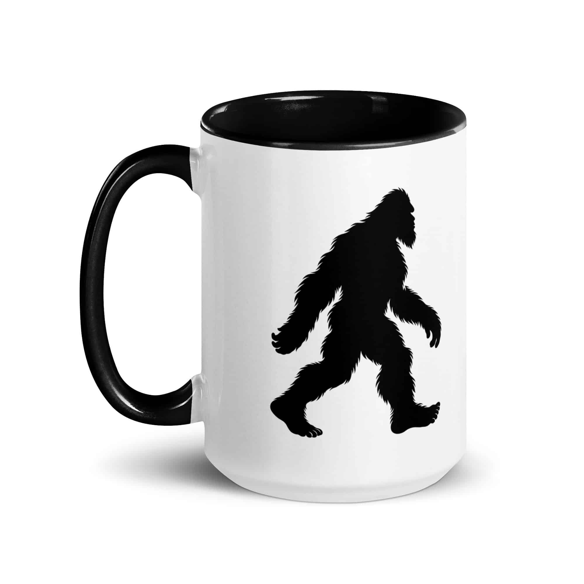 Walking Bigfoot Color Inside Coffee Mug