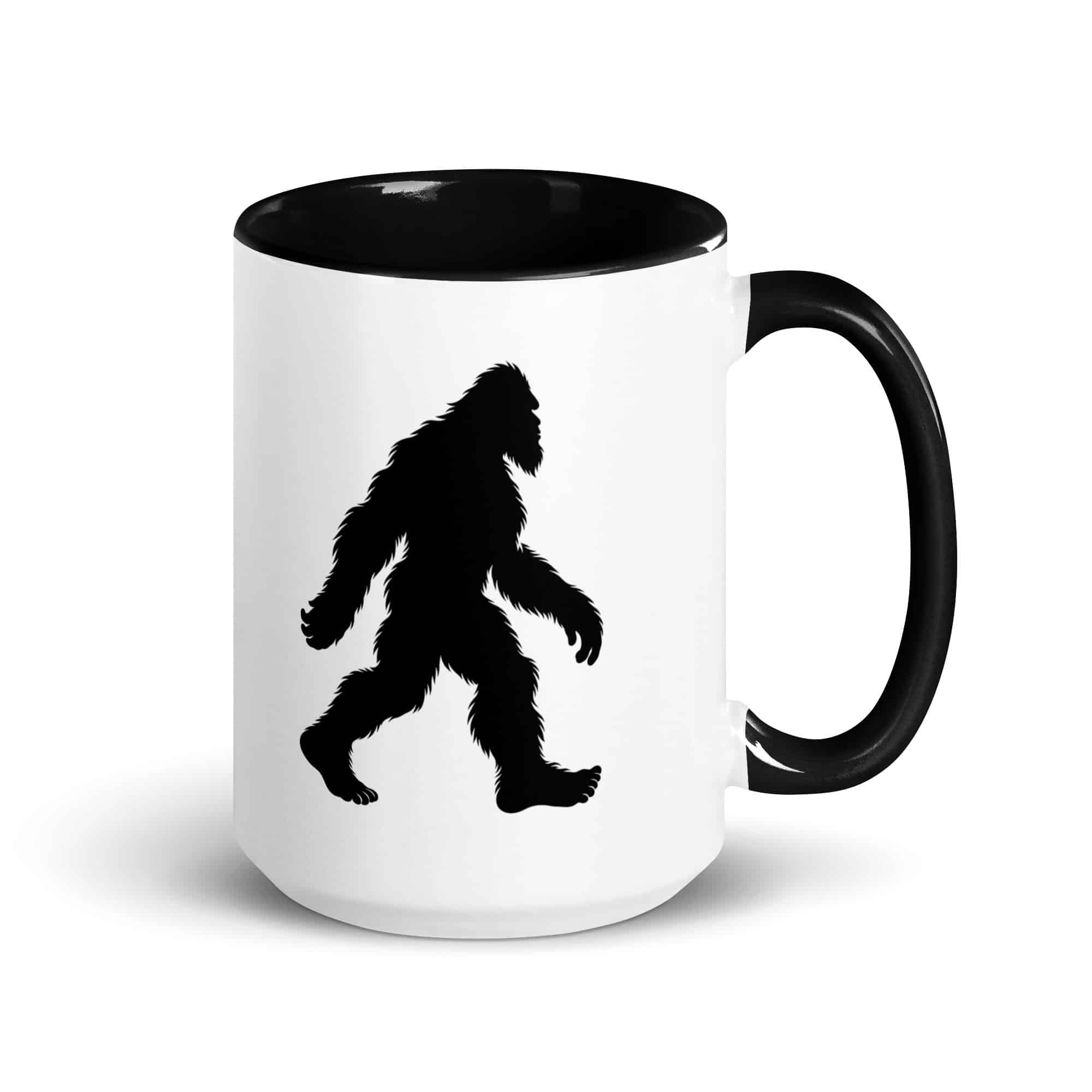 Walking Bigfoot Color Inside Coffee Mug