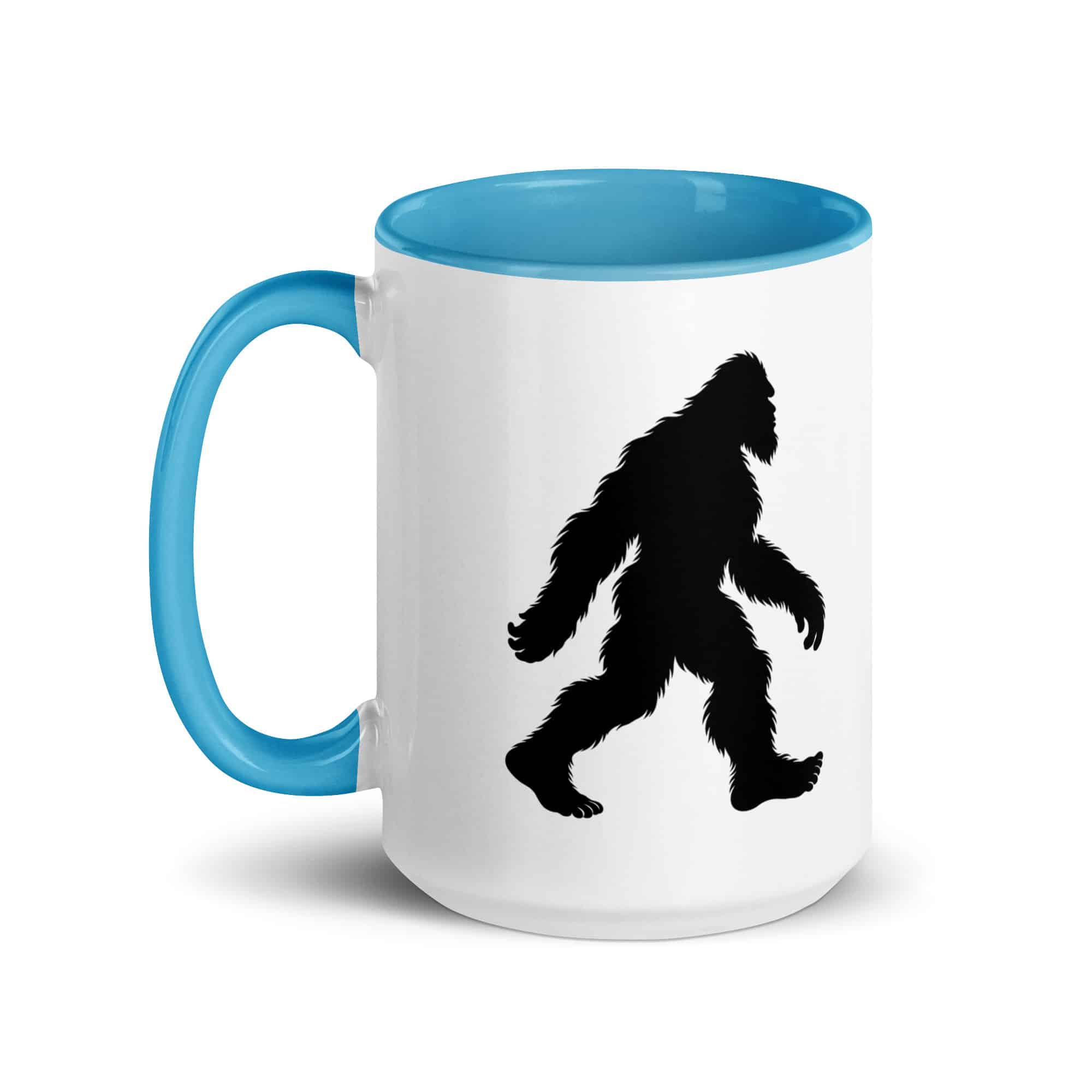 Walking Bigfoot Color Inside Coffee Mug