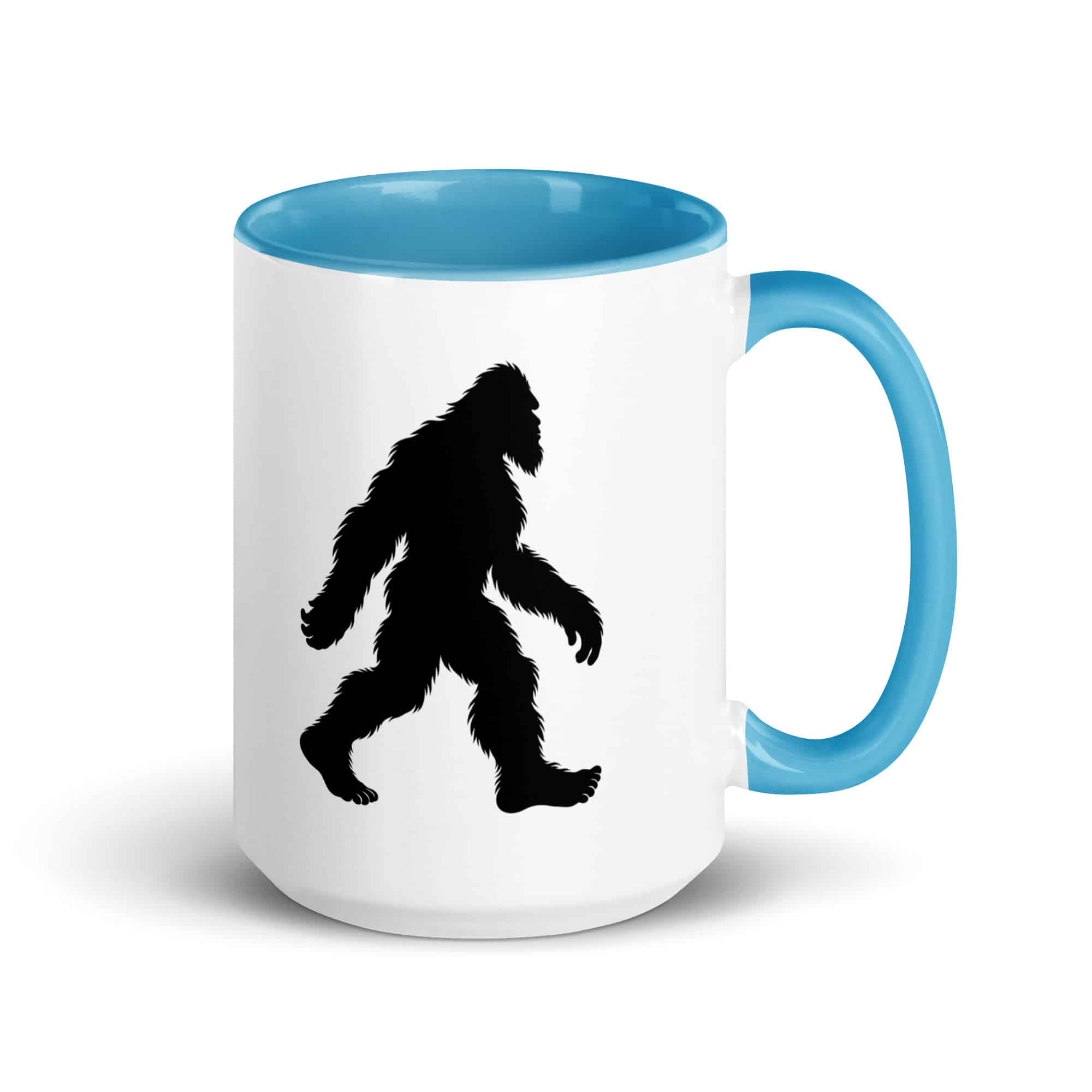Walking Bigfoot Color Inside Coffee Mug