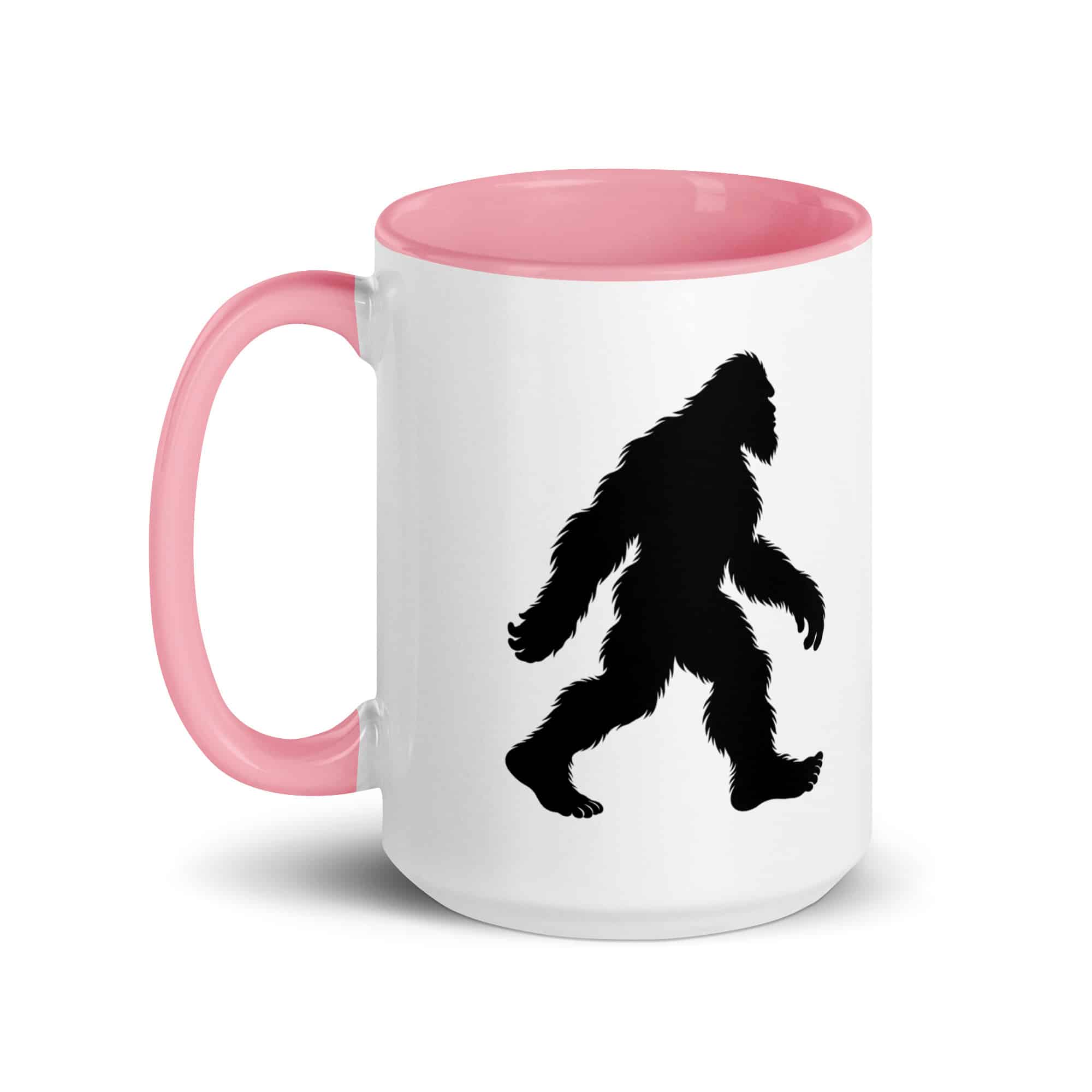 Walking Bigfoot Color Inside Coffee Mug