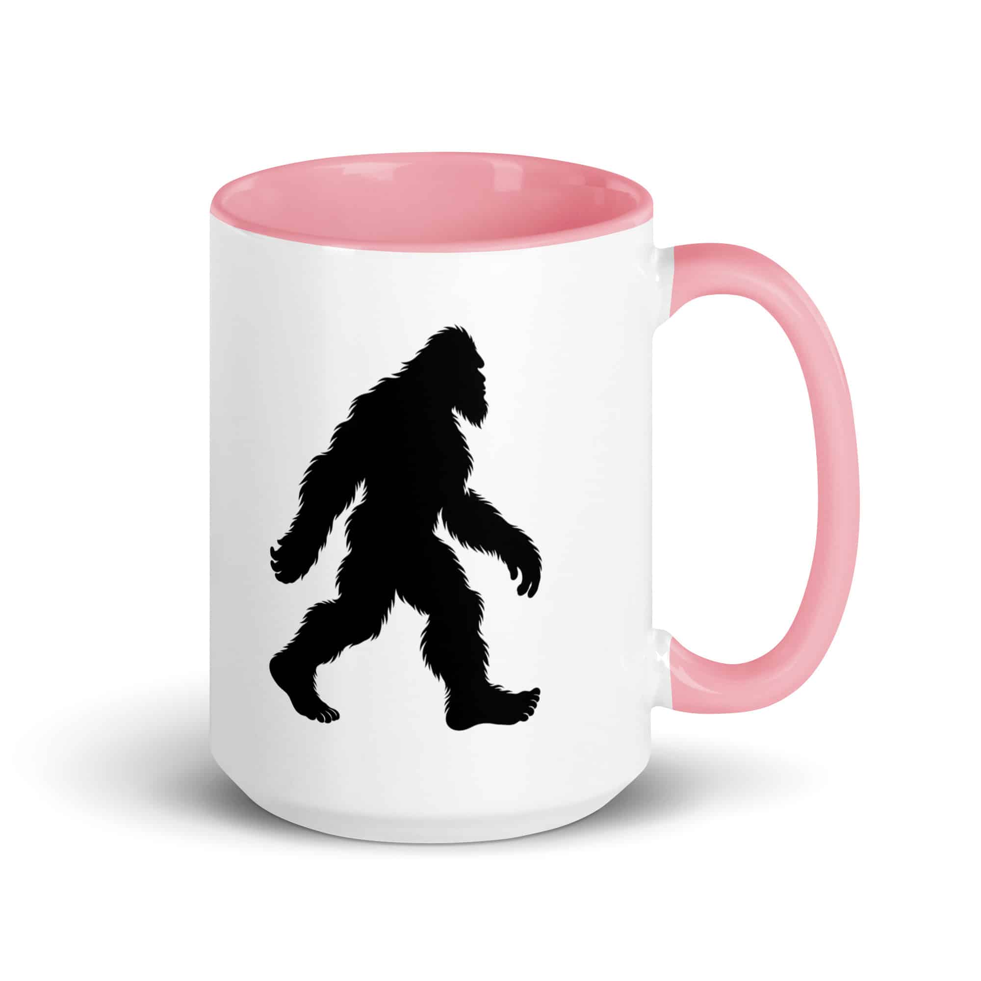 Walking Bigfoot Color Inside Coffee Mug