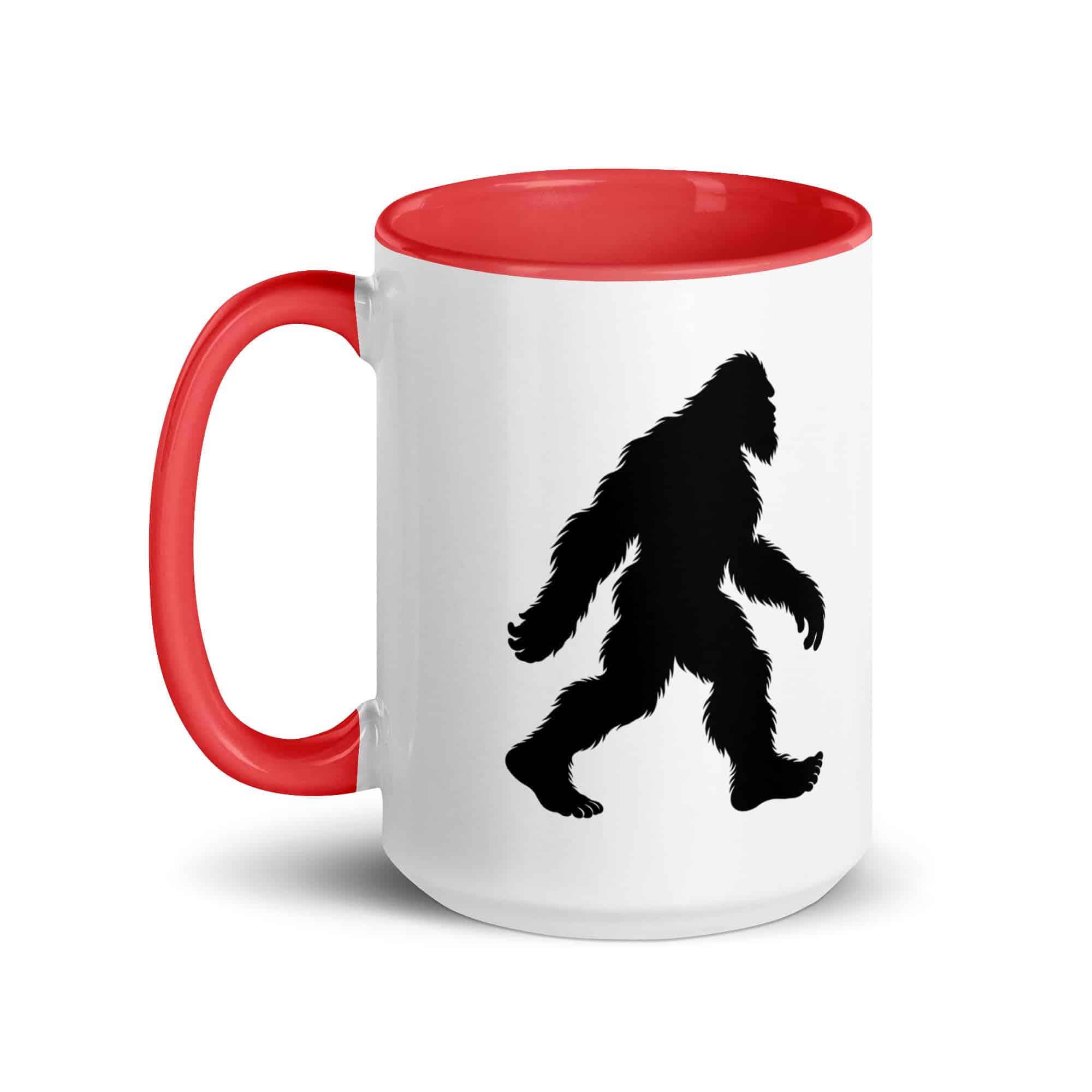 Walking Bigfoot Color Inside Coffee Mug