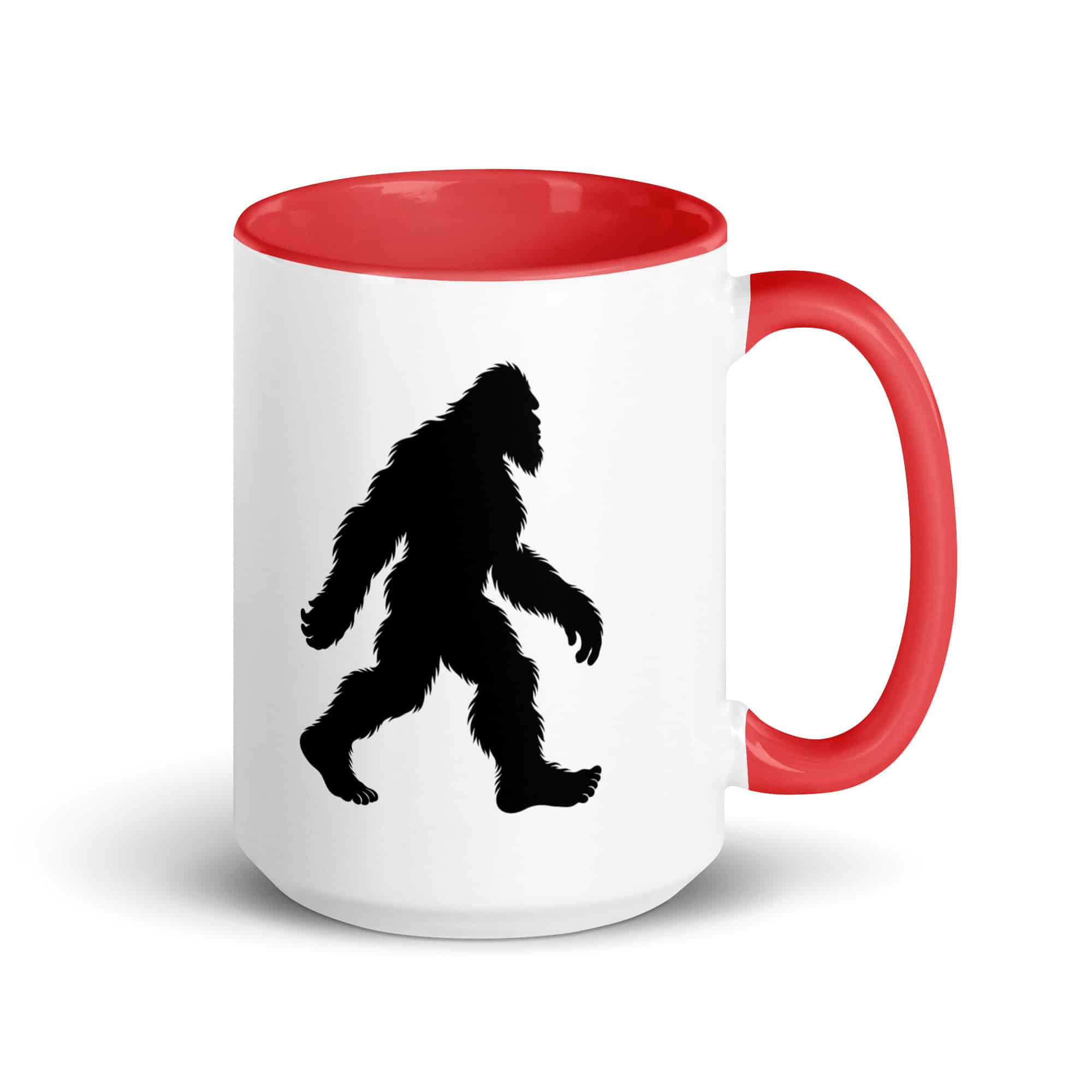 Walking Bigfoot Color Inside Coffee Mug