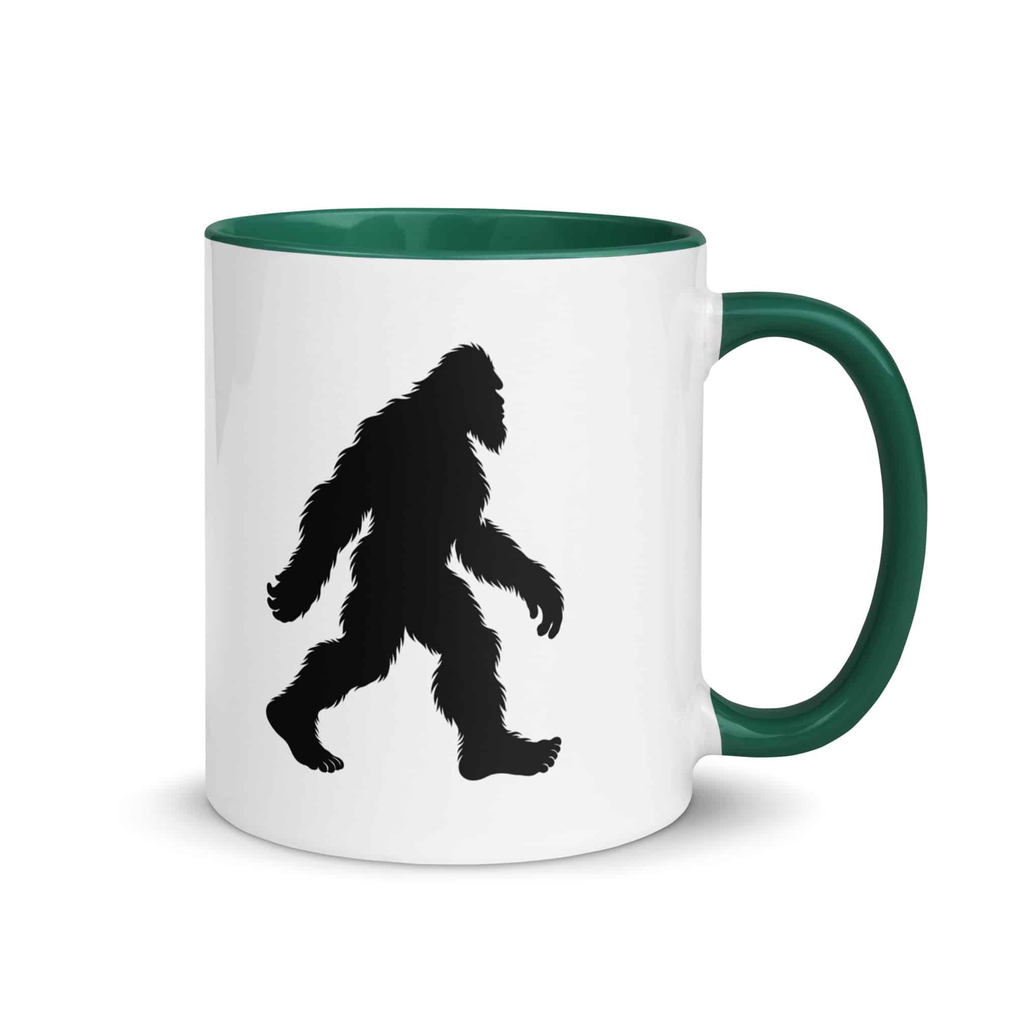 Walking Bigfoot Color Inside Coffee Mug