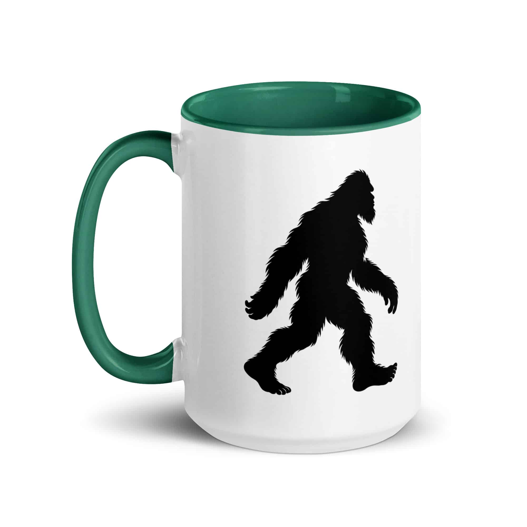 Walking Bigfoot Color Inside Coffee Mug