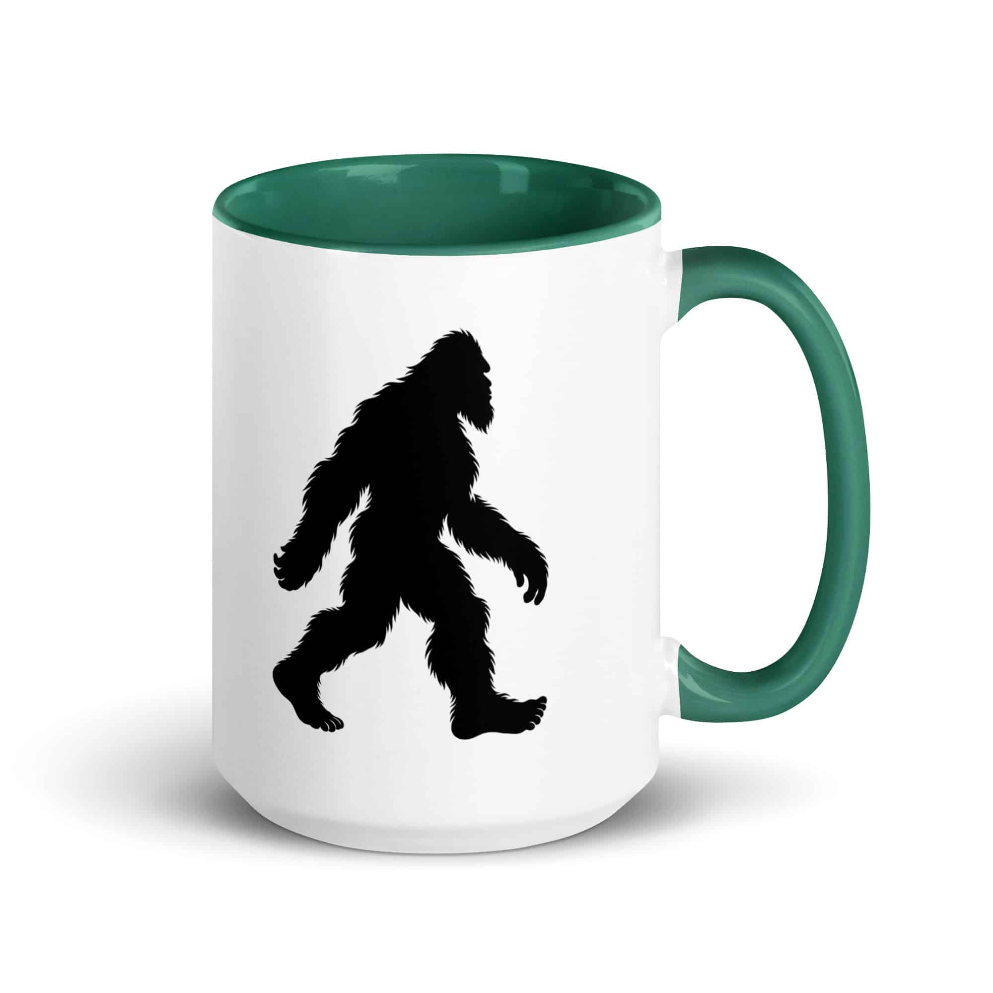 Walking Bigfoot Color Inside Coffee Mug