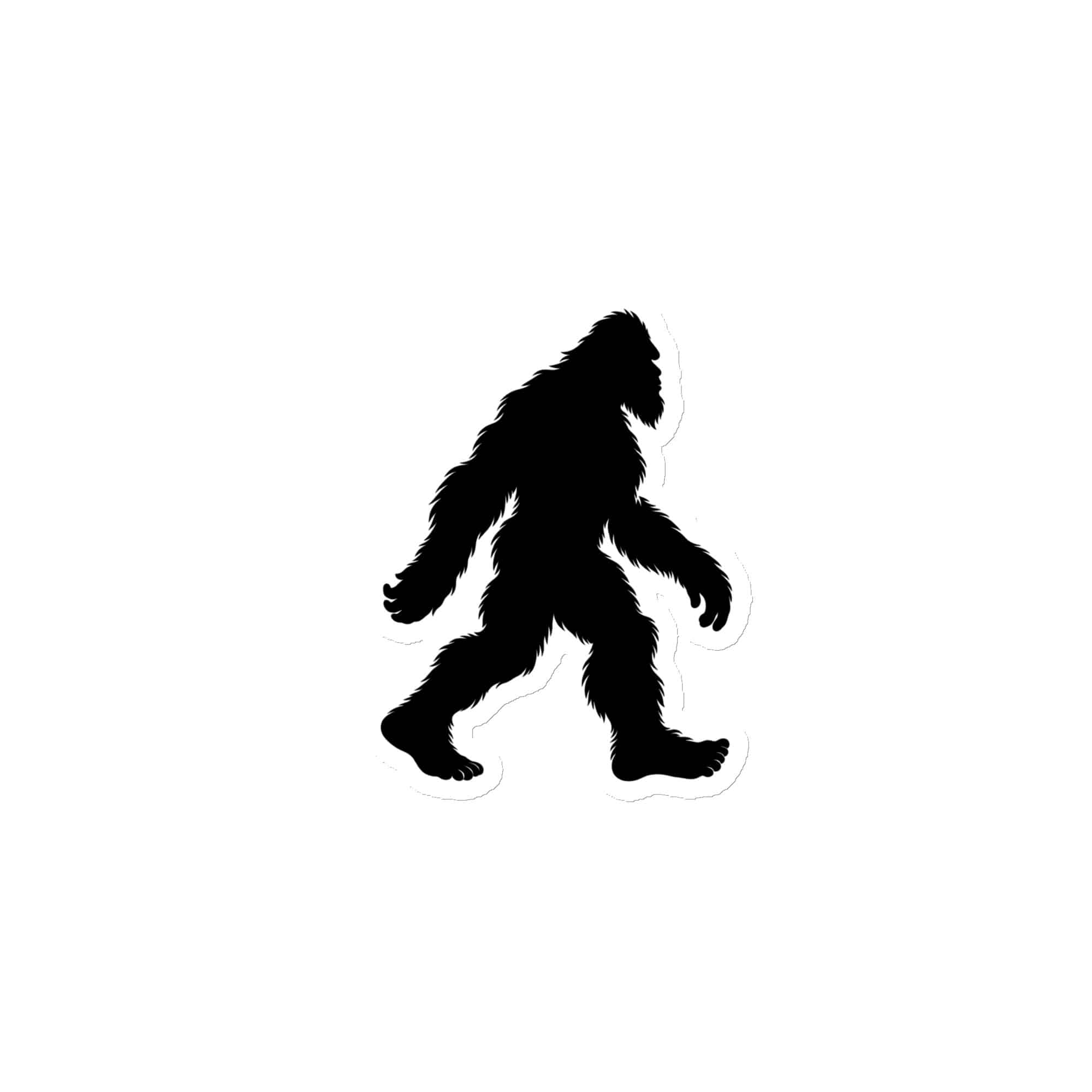 Walking Bigfoot Die-Cut Magnet