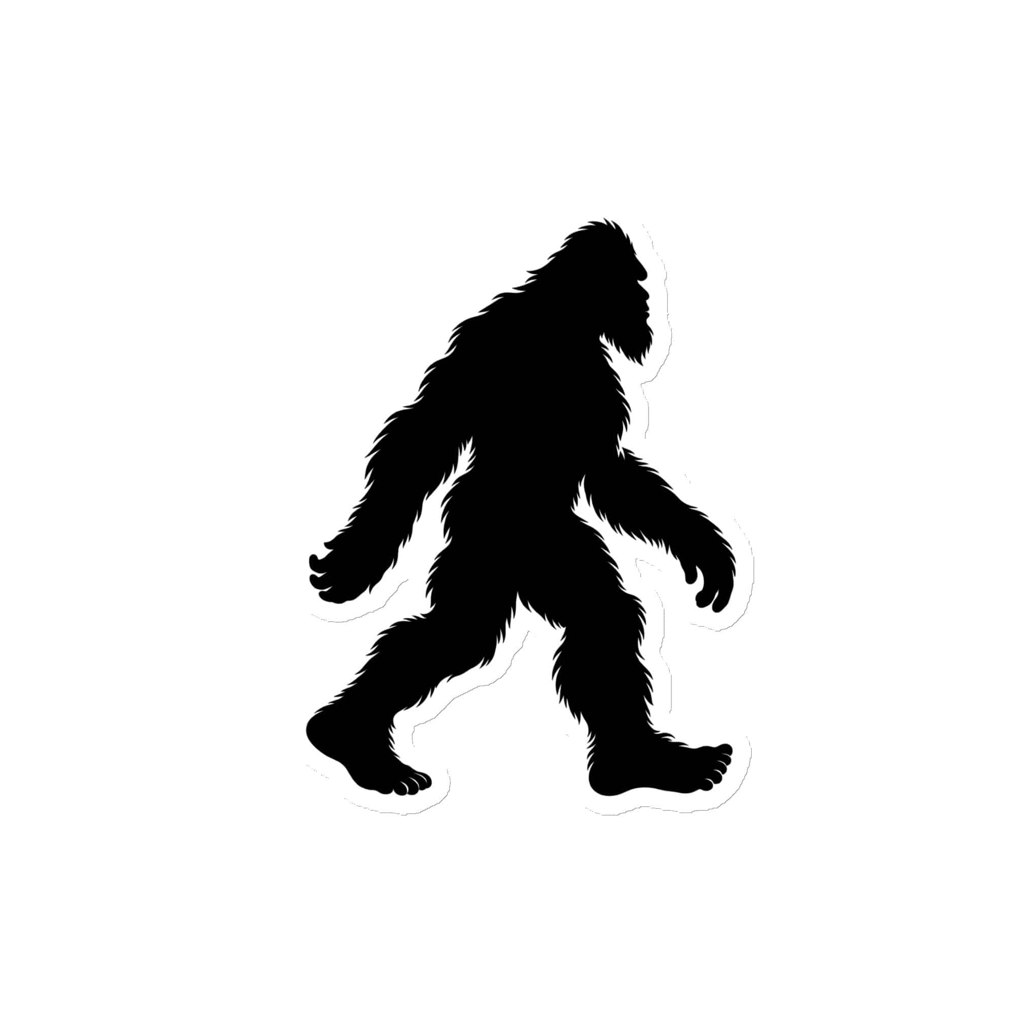 Walking Bigfoot Die-Cut Magnet