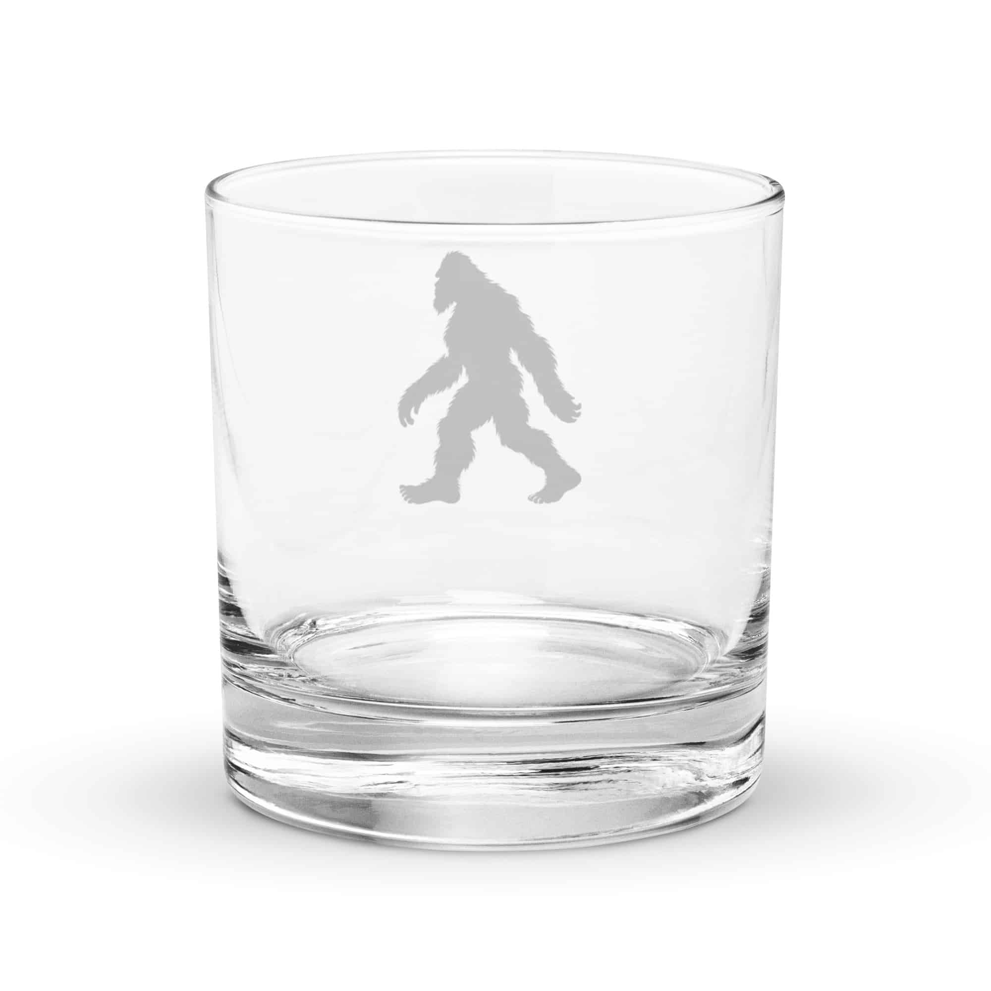 Classic Walking Bigfoot Rocks Glass