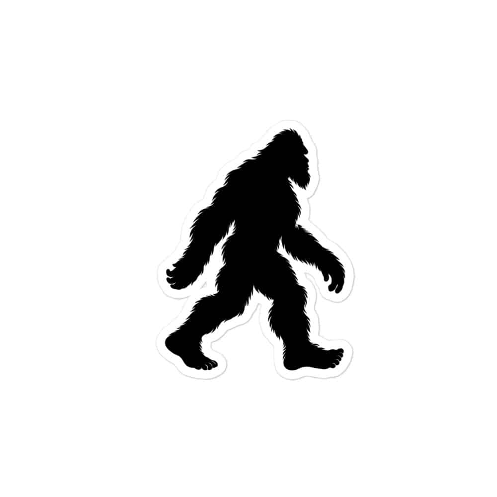 Walking Bigfoot Vinyl Sticker