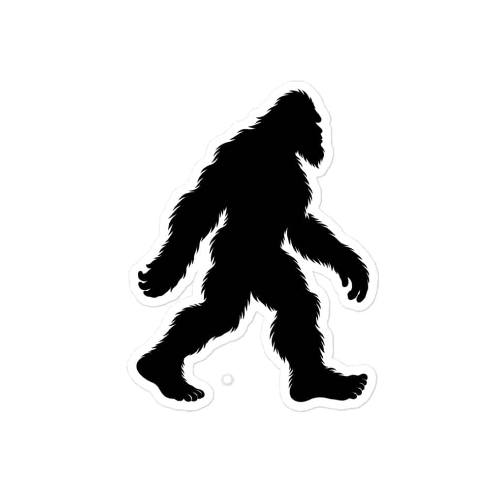 Walking Bigfoot Vinyl Sticker