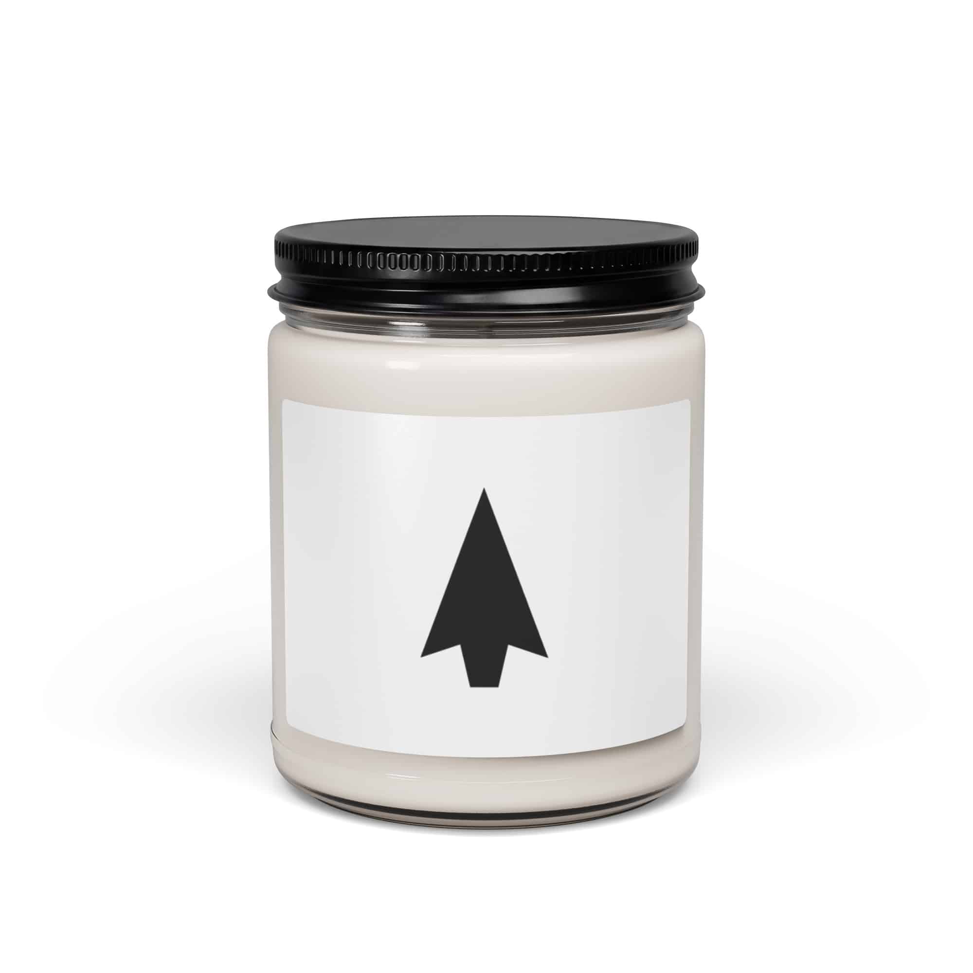 Black Solid Arrowhead Candle