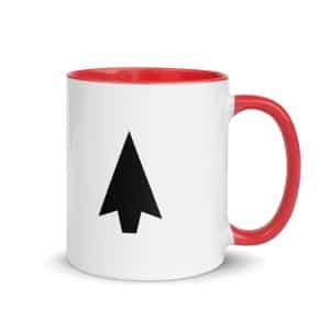 01 Solid Arrowhead Black Color Inside Coffee Mug - 11 oz - Main