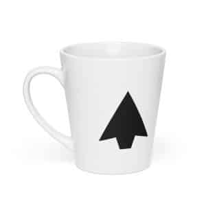 01 Solid Arrowhead Black Latte Mug - 12 oz - Main