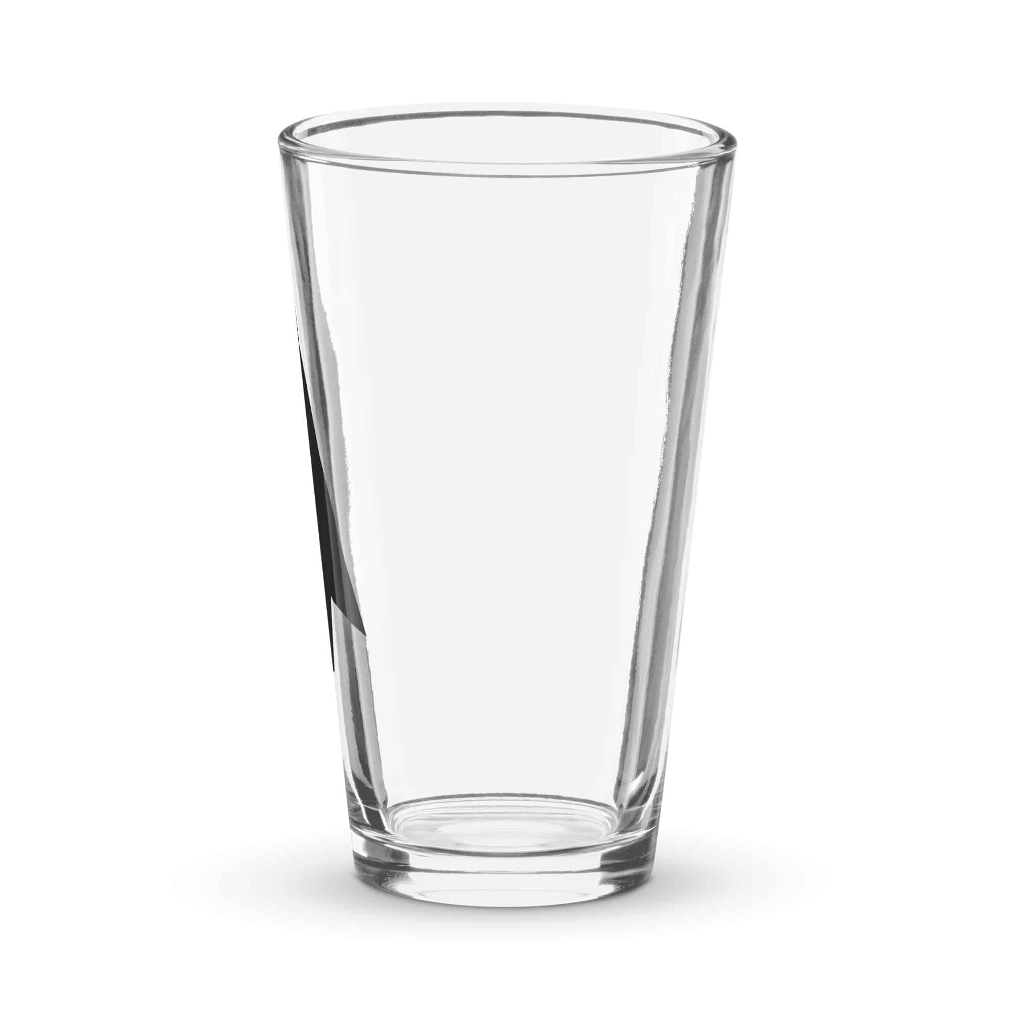 Black Solid Arrowhead Pint Glass