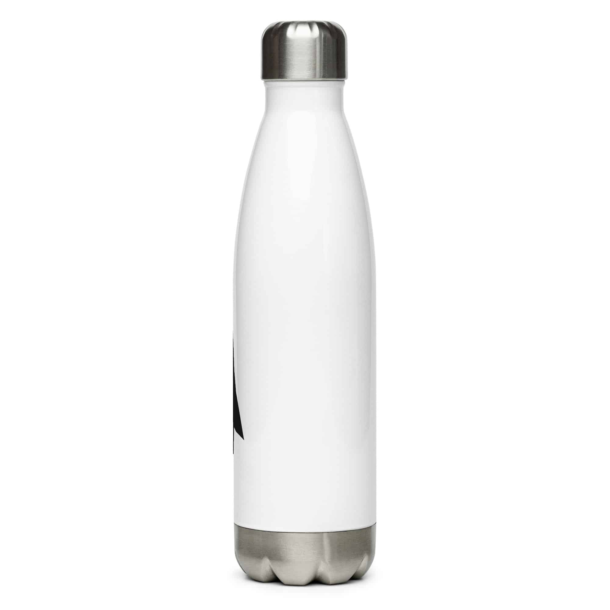 Black Solid Arrowhead Water Bottle