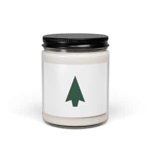 01 Solid Arrowhead Forest Green Soy Wax Candle - 9oz - Main