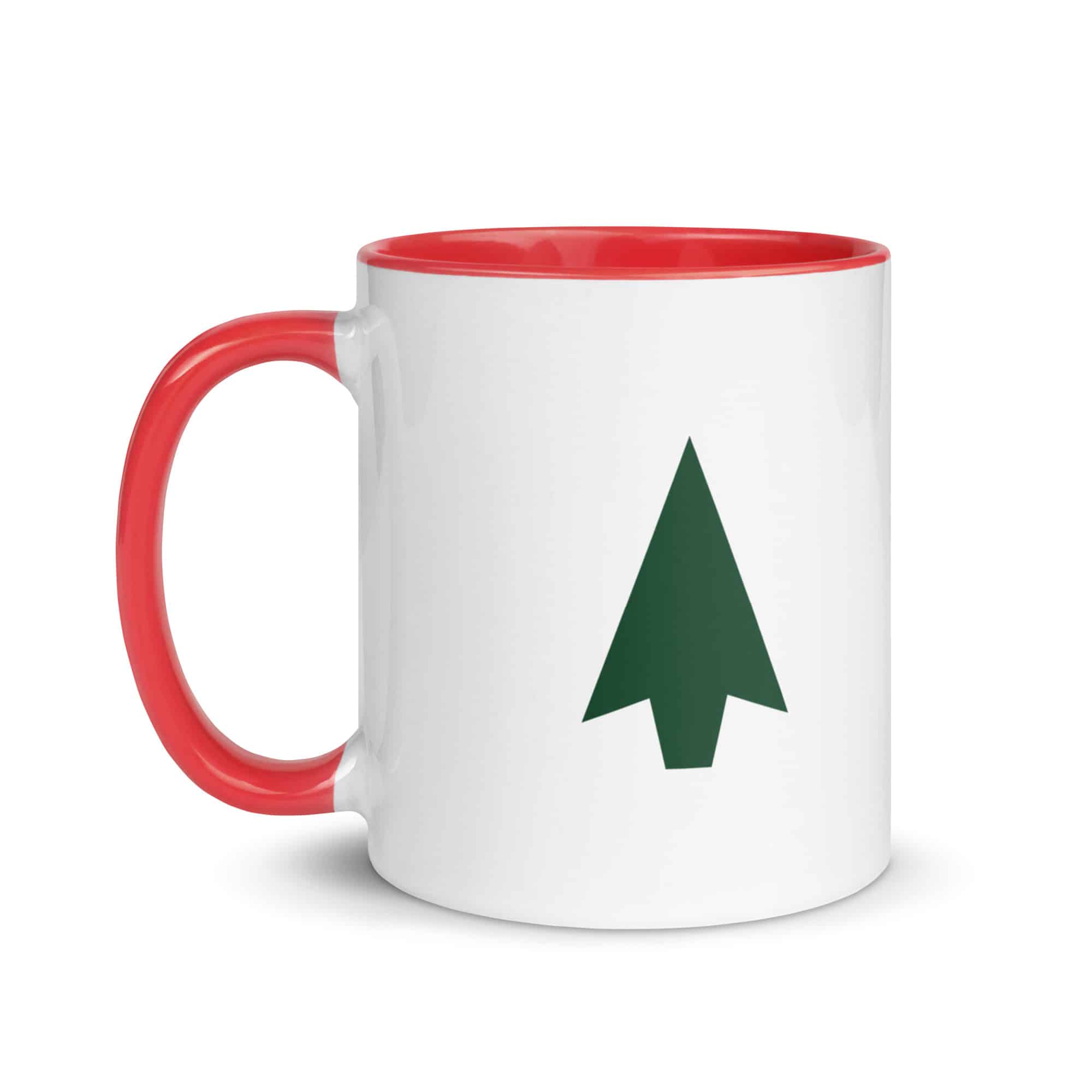 Forest Green Solid Arrowhead Color Inside Mug
